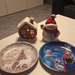 Weihnachtsdeko  Teelichthaus, Schneemann und Tell - Bild 1