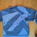 Damen Pullover Handarbeit blau - Bild 1