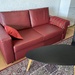 Zweisitzer-Schlafsofa, weinrot - Bild 2