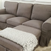 Ektorp 3er Sofa mit Hocker braun - Bild 1