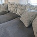 Sofa Ecksofa in Grau mit Kissen im Landhausstil - Bild 1