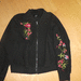 KRISS, Gr. 40, tolle schwarze Jacke mit Blumen NEU - Bild 4