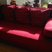 Schlafsofa bordeaux ca. B193H40T93  - Bild 1