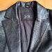 Schwarze Lederjacke lang - Bild 1