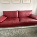 Rotes Ledersofa  - Bild 1