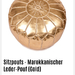 Lederpouf Gold 6 Monate alt Sitzpouf  - Bild 4