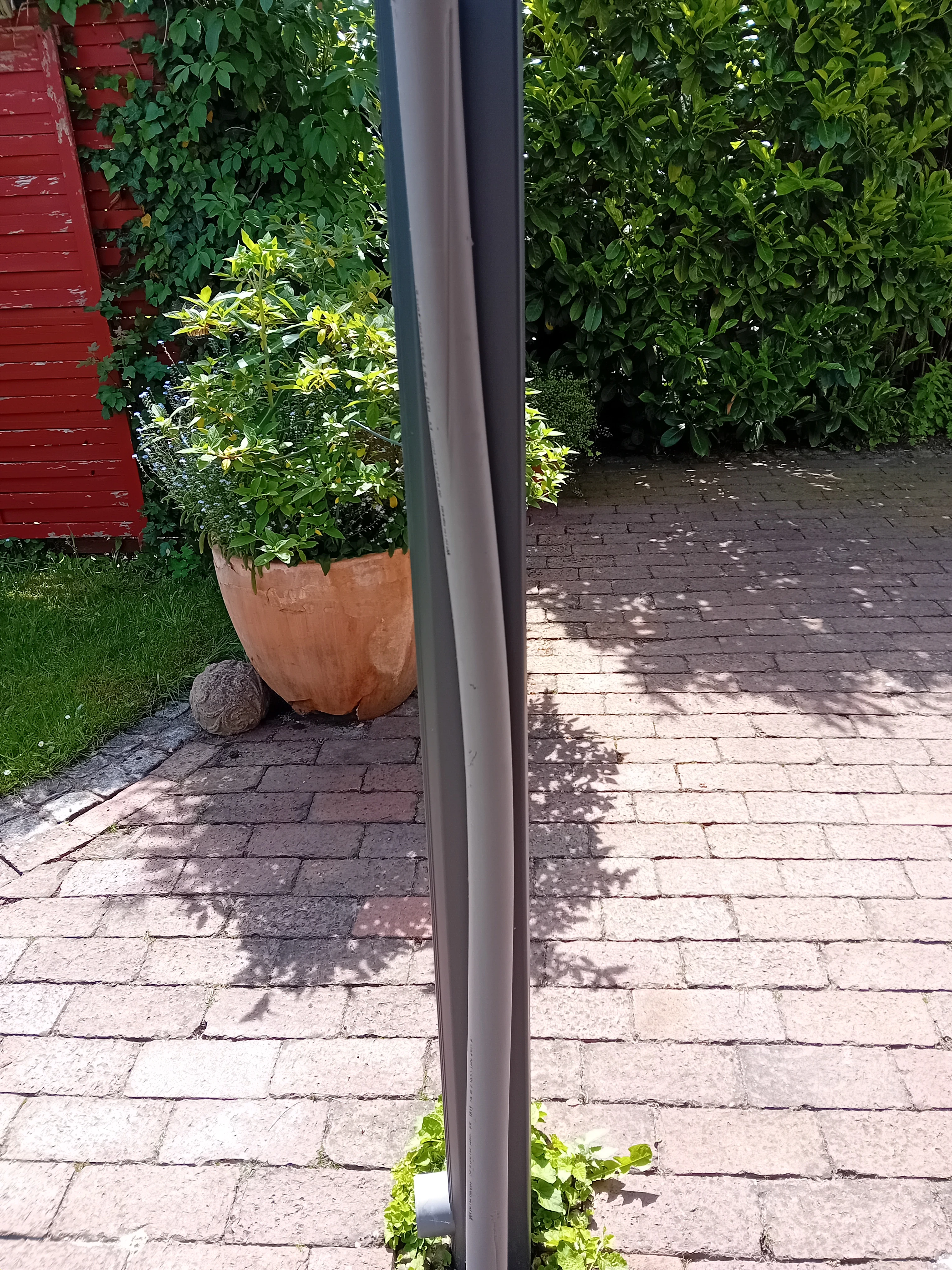 Rohrisolierung an Stütze