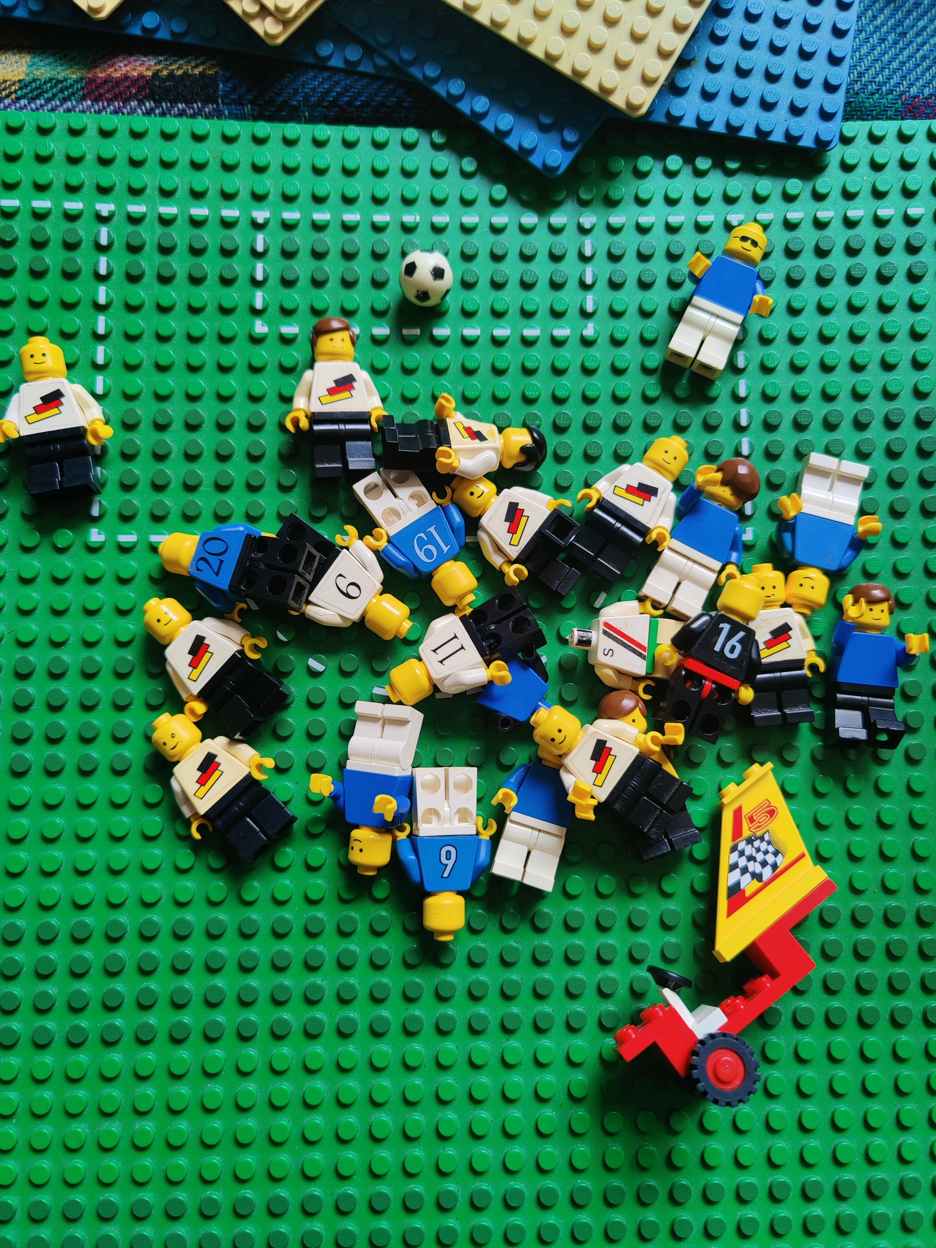 Zwei Fußball-Teams