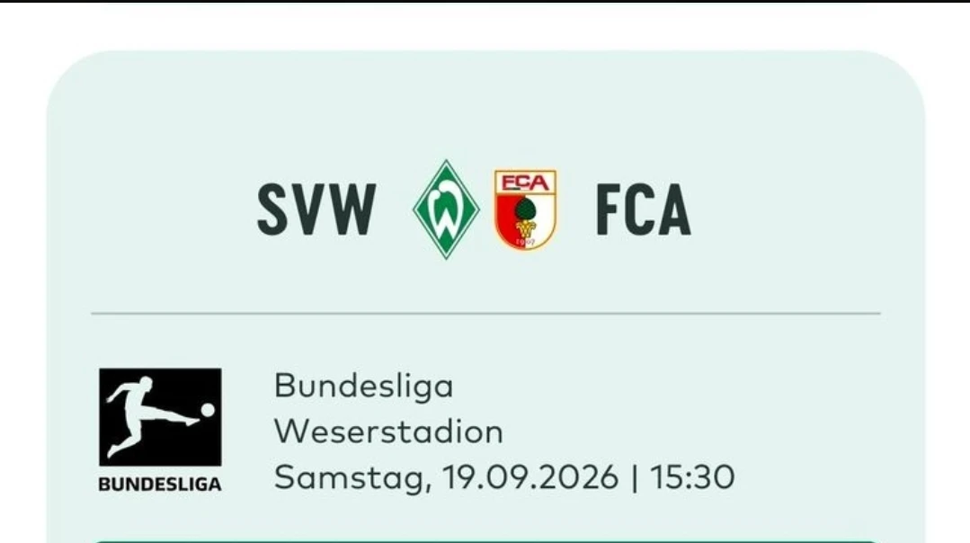 2 Tickets gesucht: Werder-Augsburg