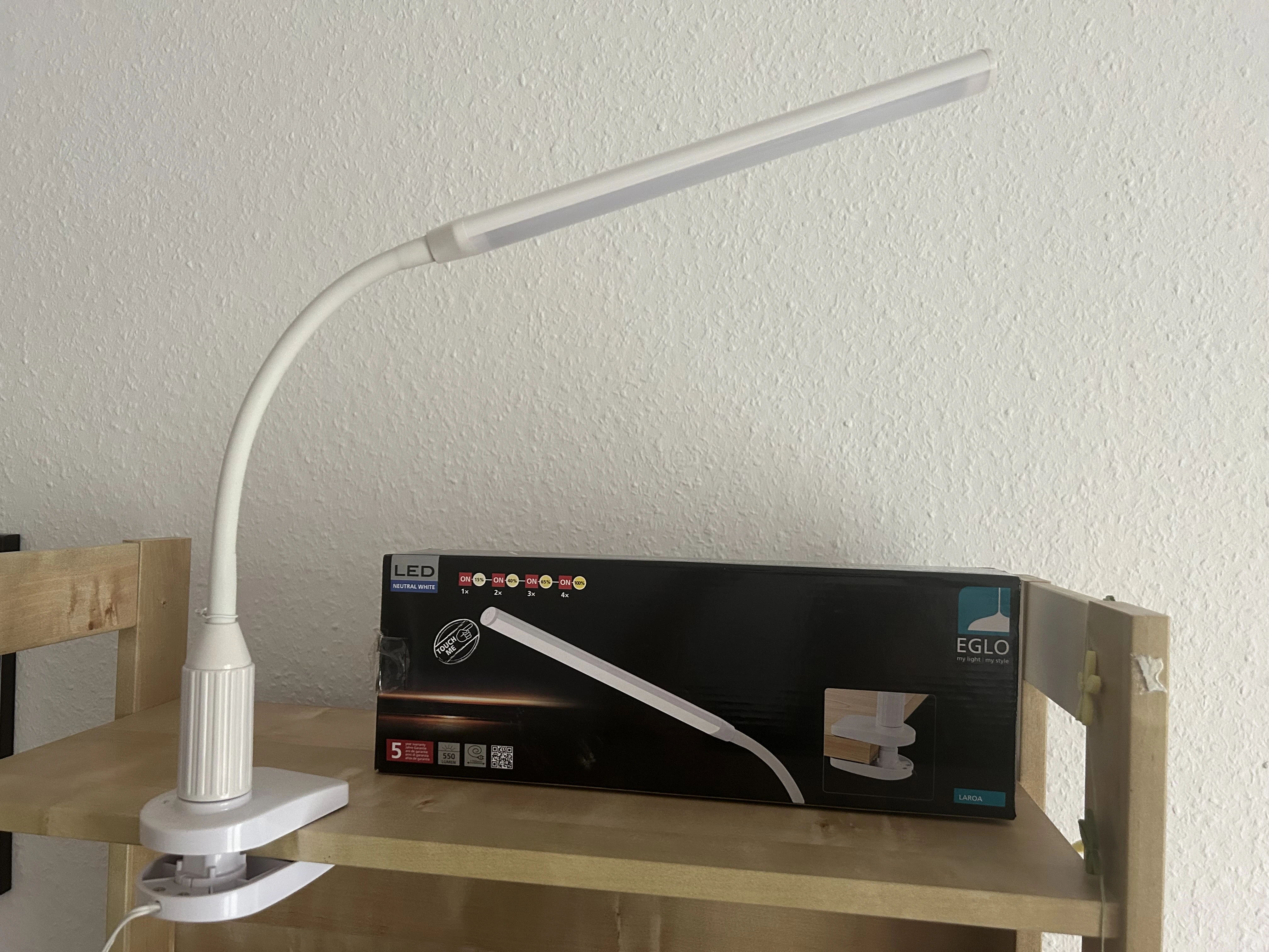 LED-Klemmleuchte (Laroa/EGLO) - (Breite: 6,50 cm - Höhe: 27,50 cm - Tiefe: 45,00 cm)
