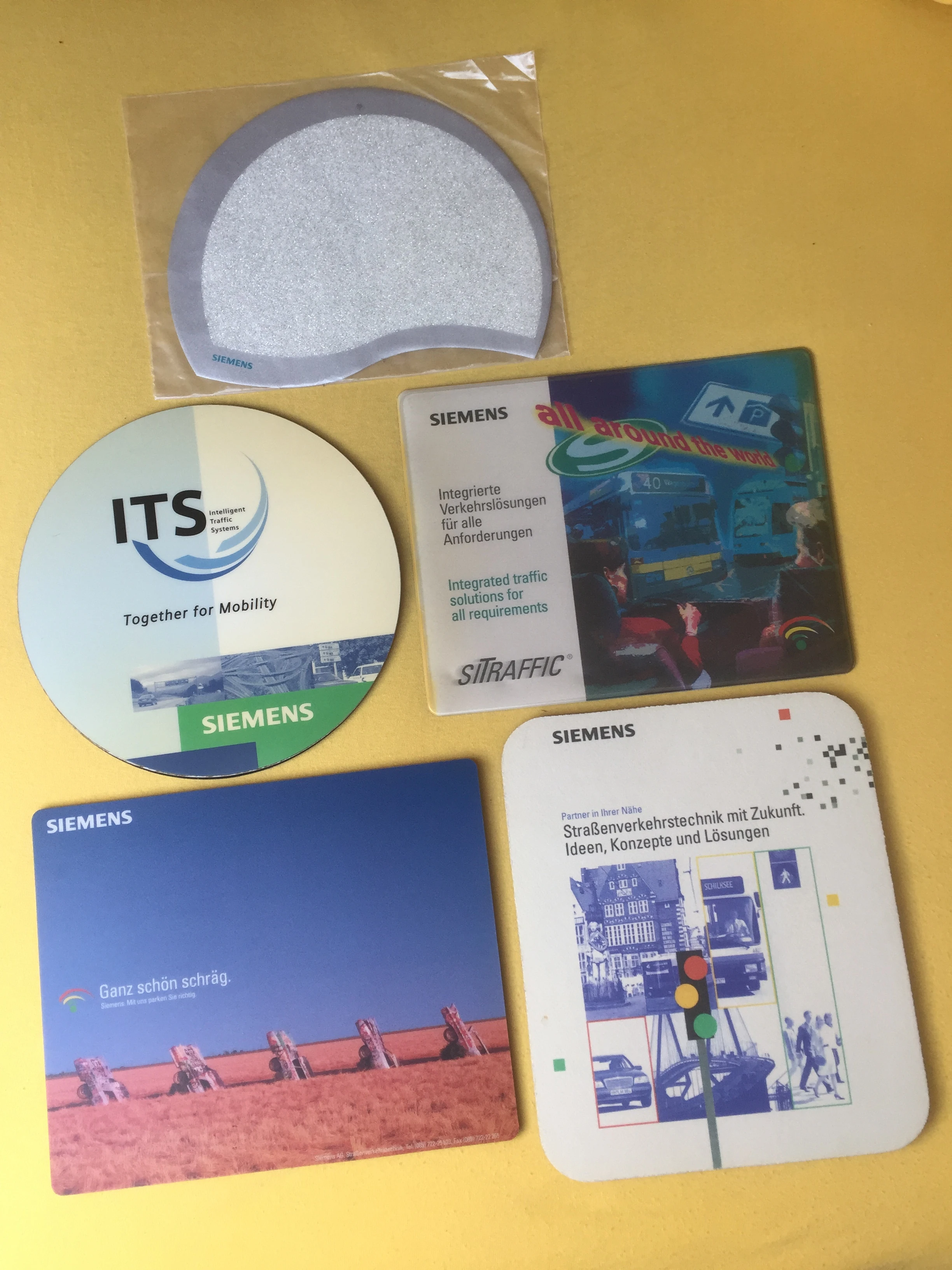Werbe Mousepad / Mauspad von Siemens 
