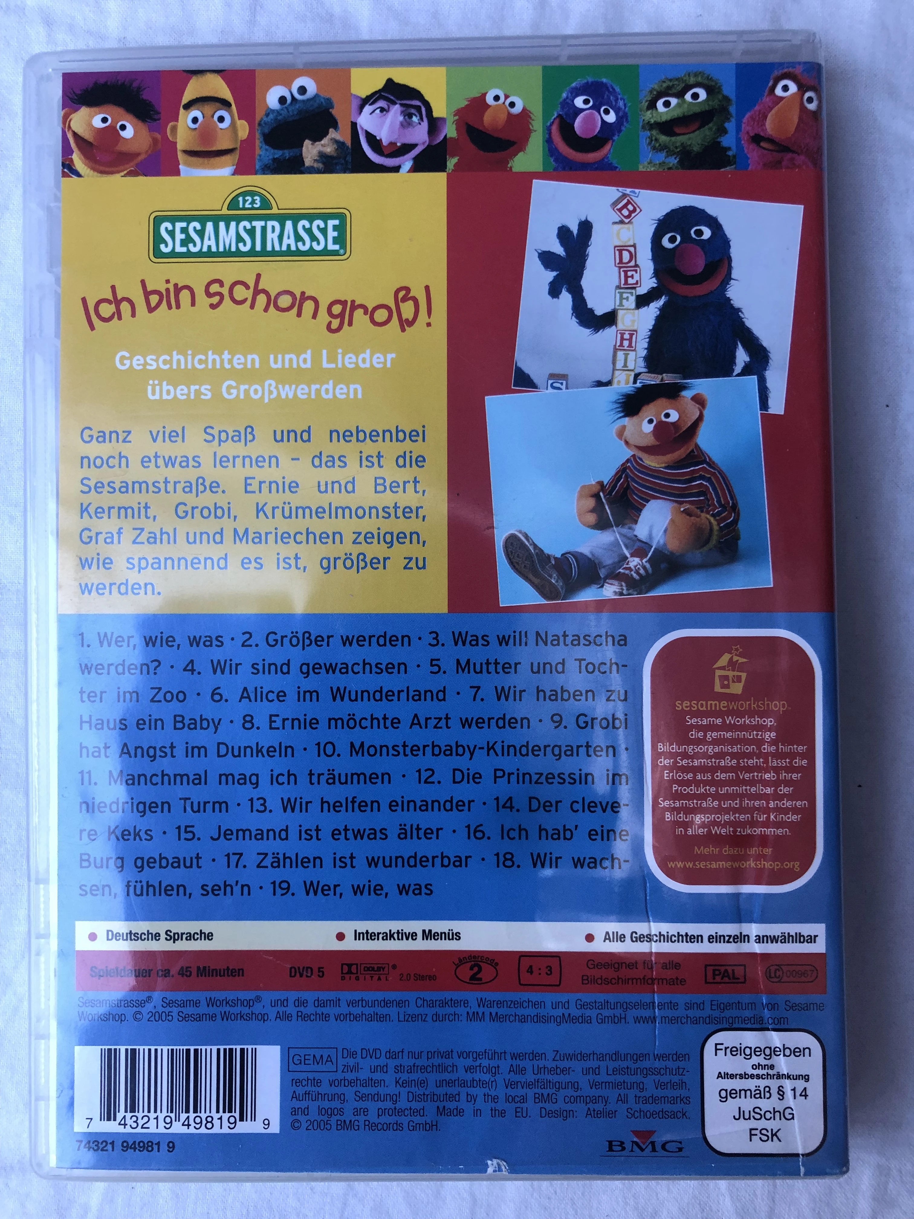 Sesamstrasse - Ich bin schon groß! -DVD-