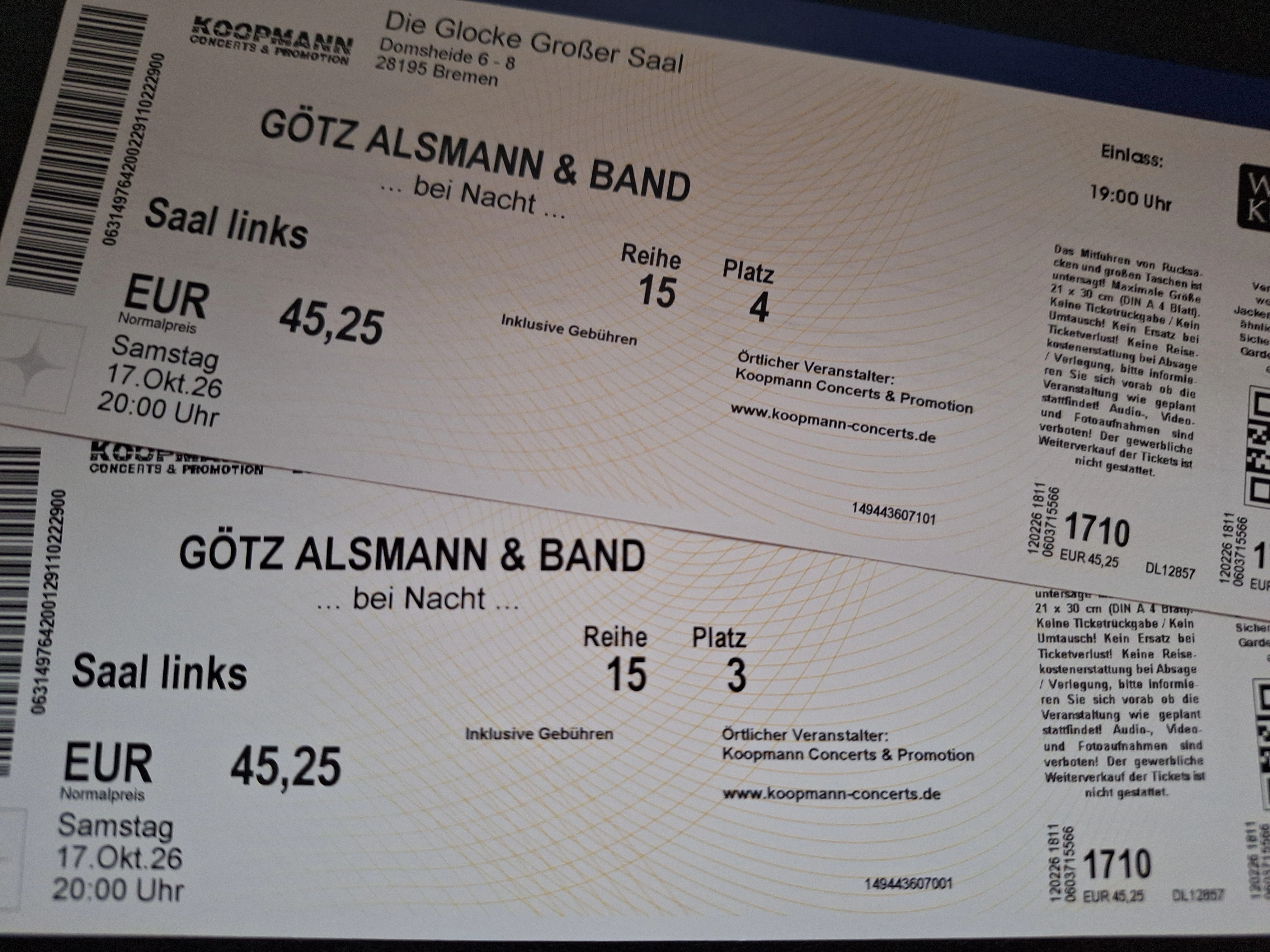 Tickets Götz Alsmann