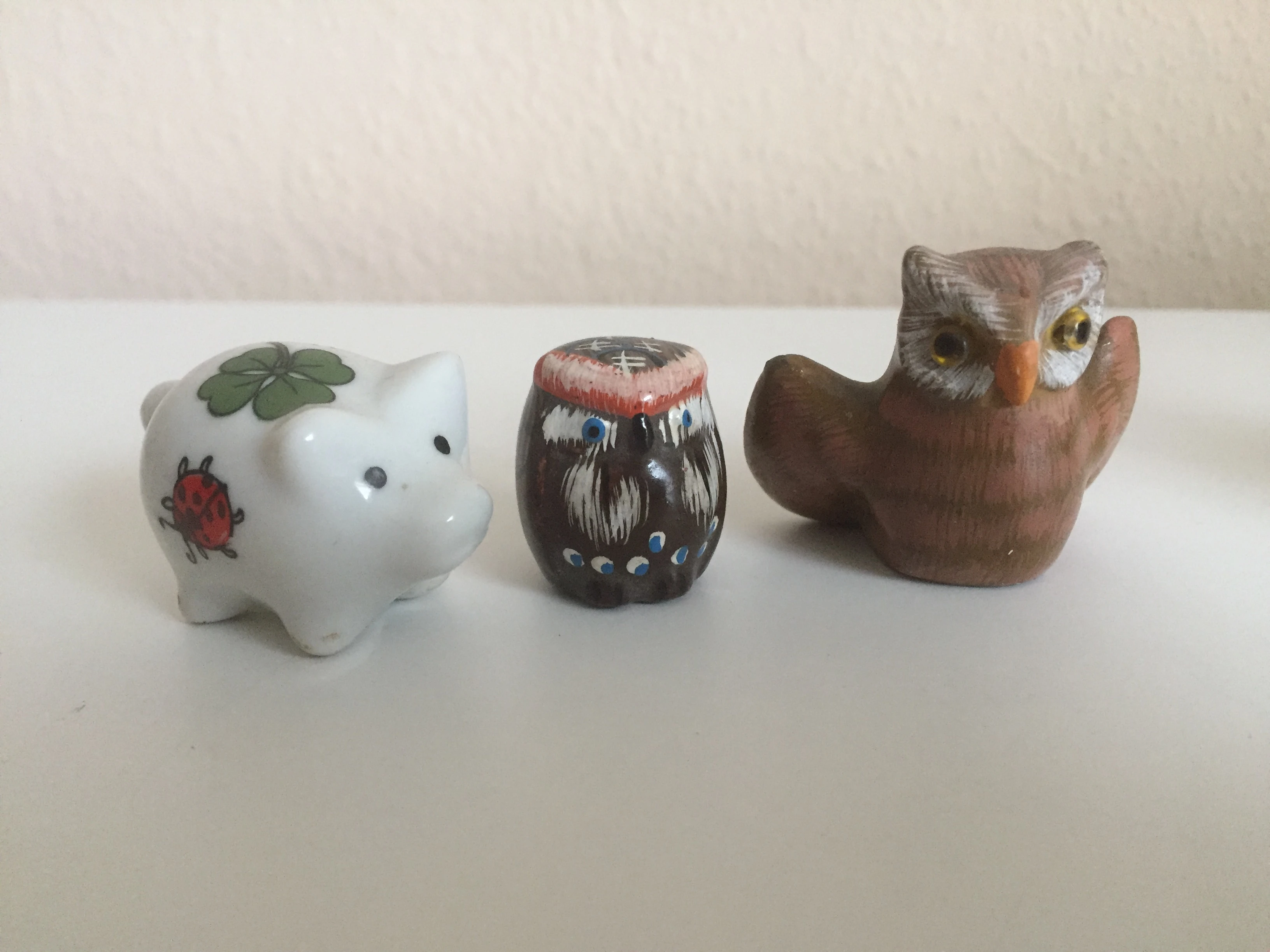 Kleine Glücksbringer - Porzellanfiguren 
