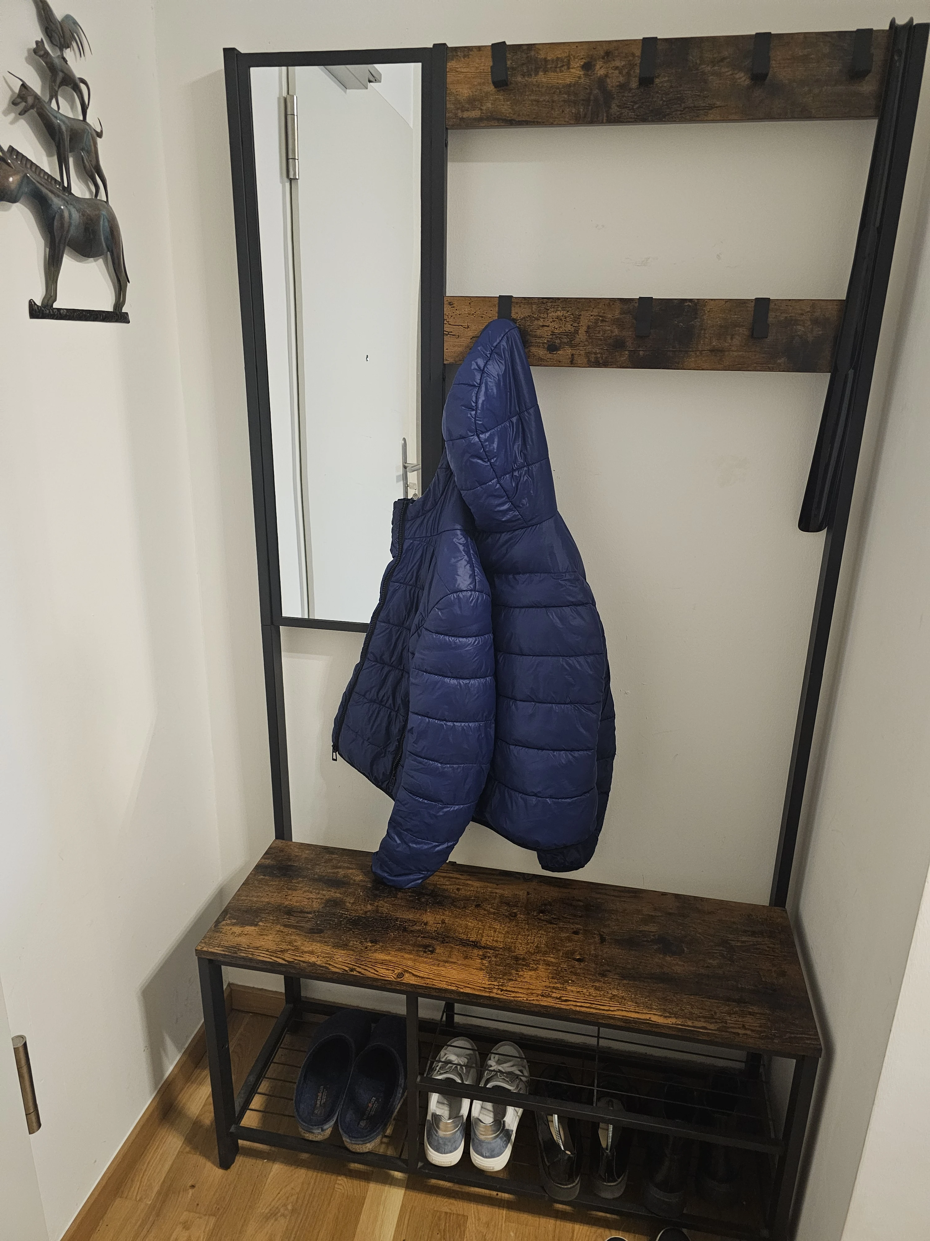 Garderobe selbststehend mit Spiegel