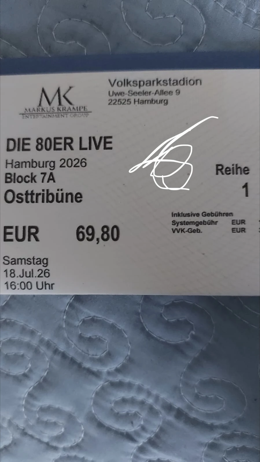 Ticketansicht