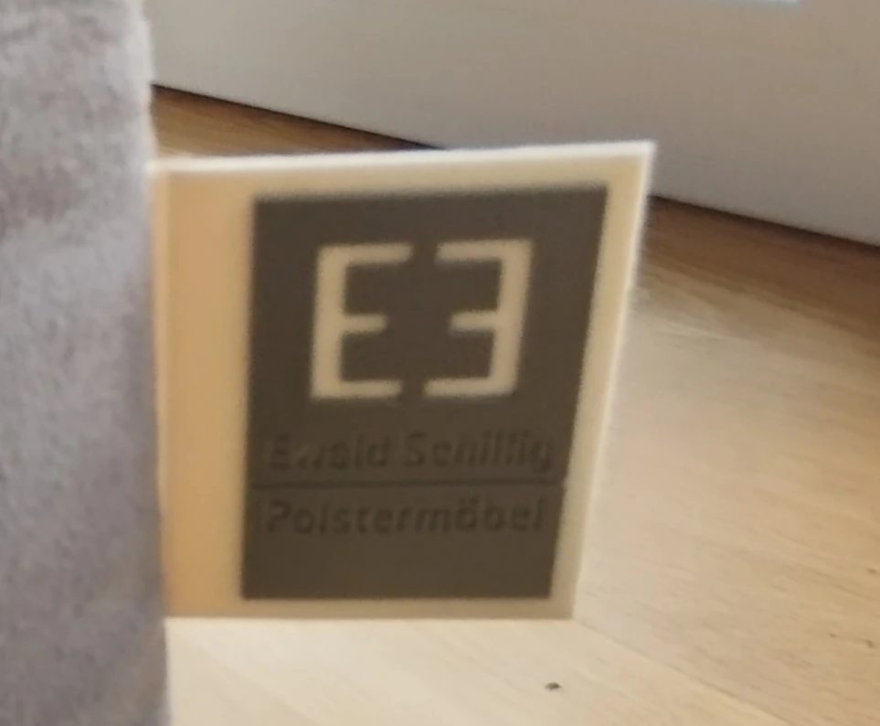 Etikett Ewald Schillig Polstermöbel 