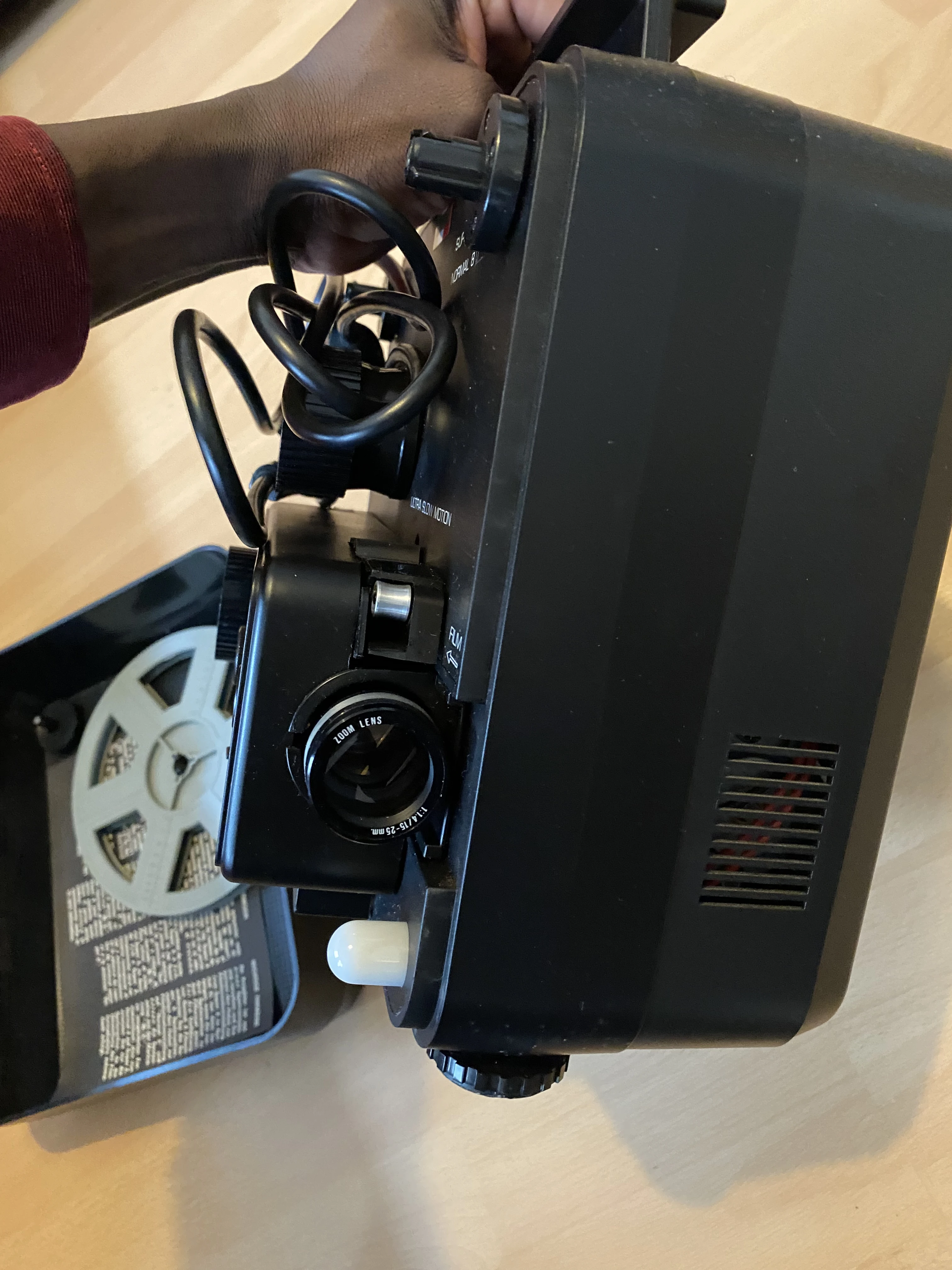 Projector lens area