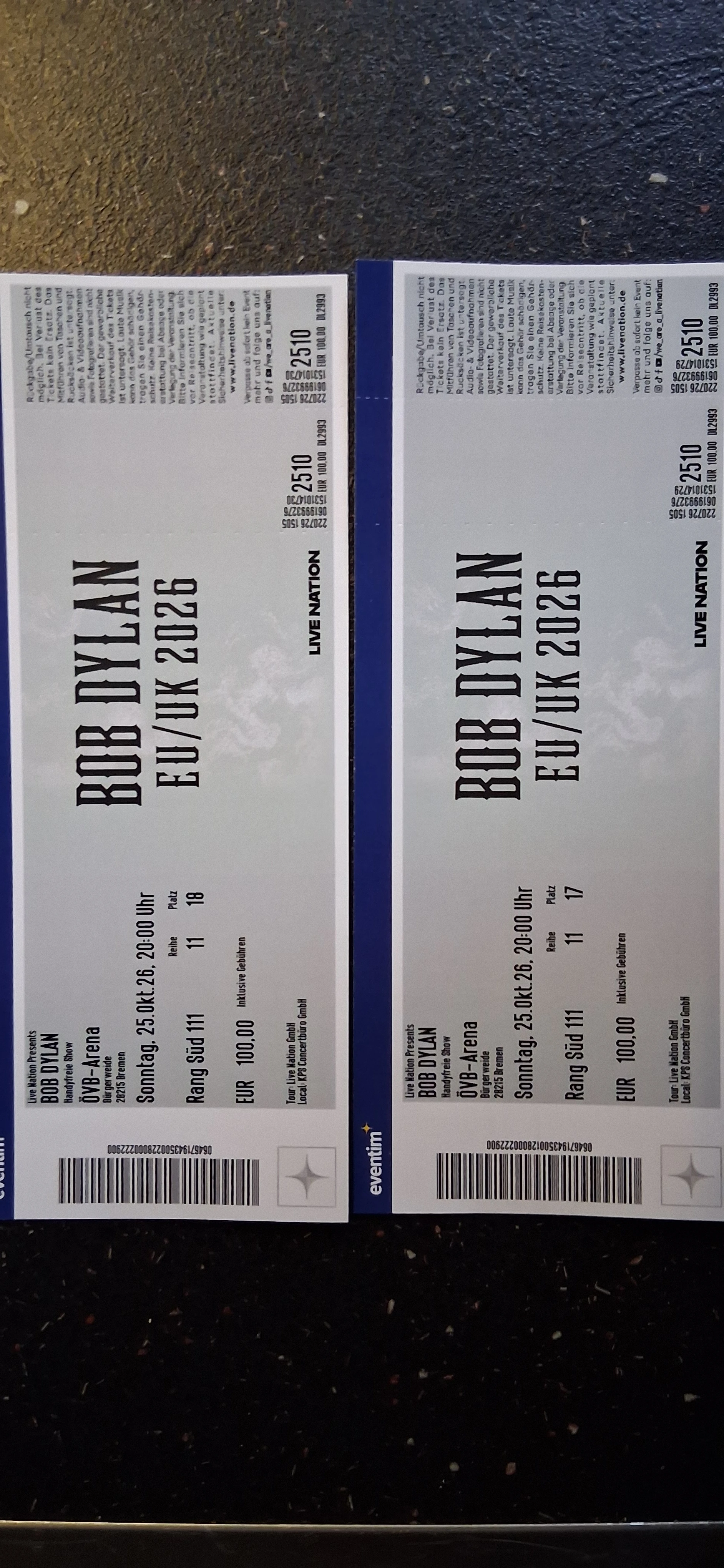 Tickets Bob Dylan