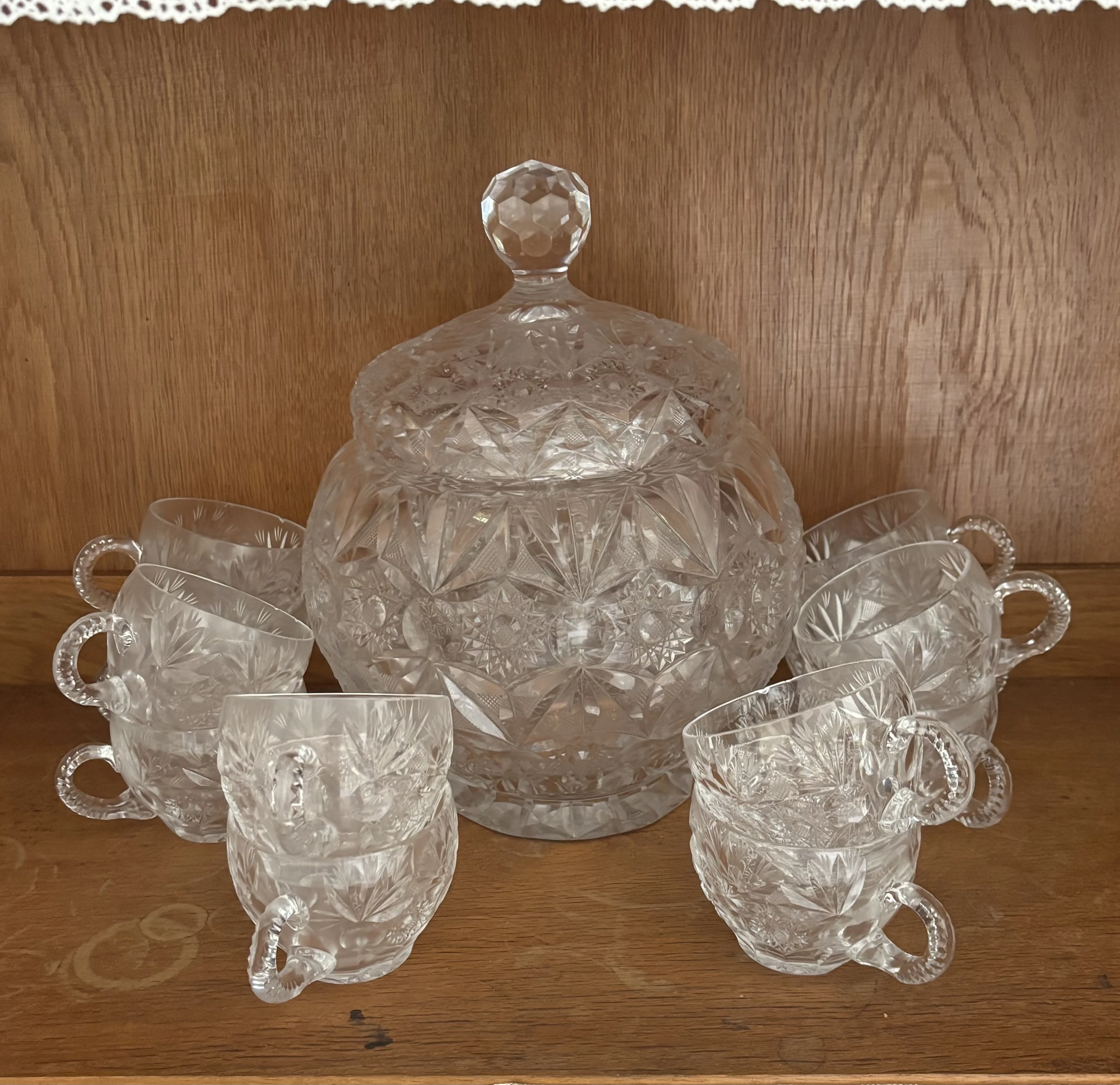 Bowle mit 12 Tassen
