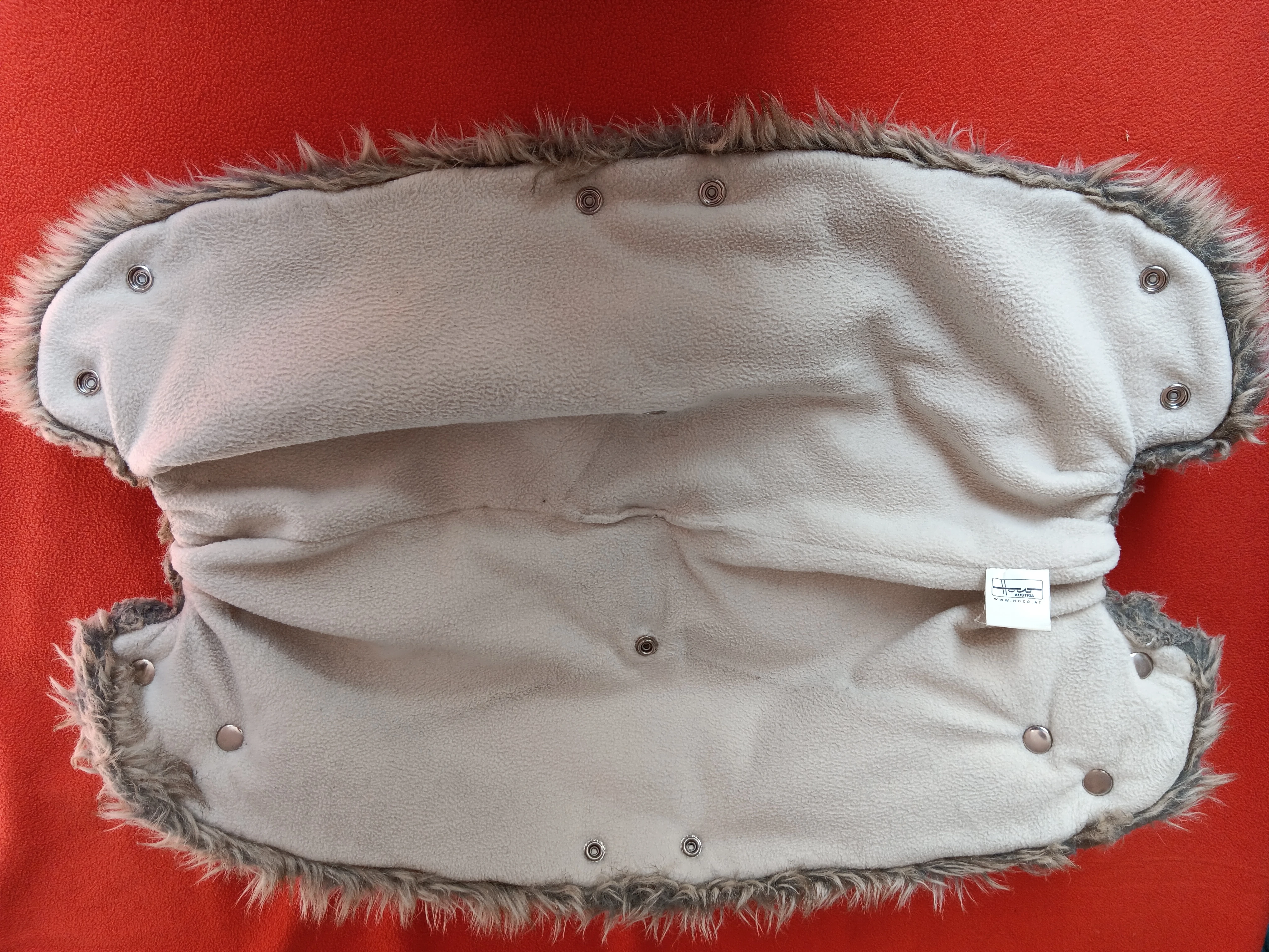 Muff für warme Hände am Kinderwagen/Buggy