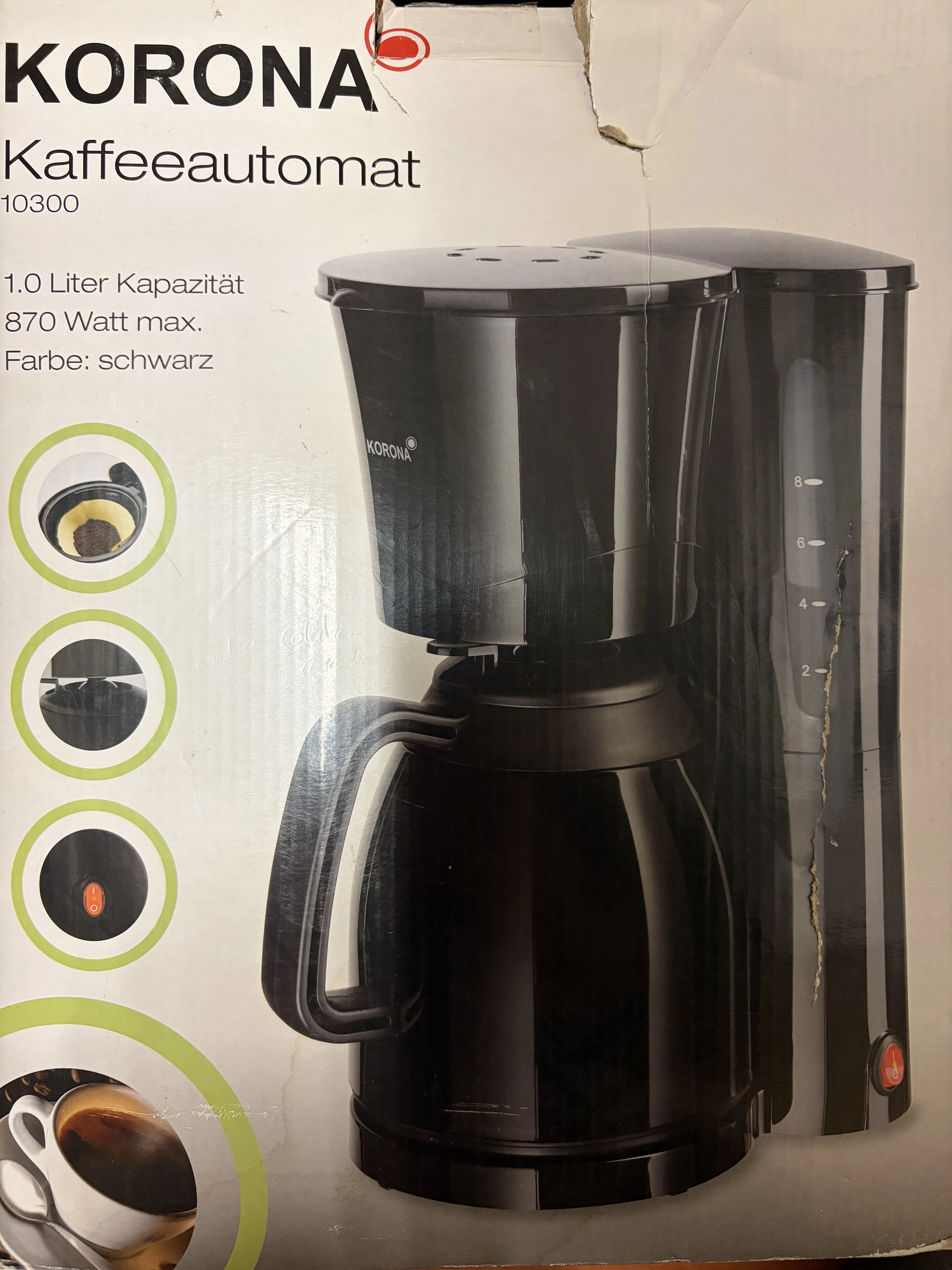 Originalverpackung Filterkaffeemaschine