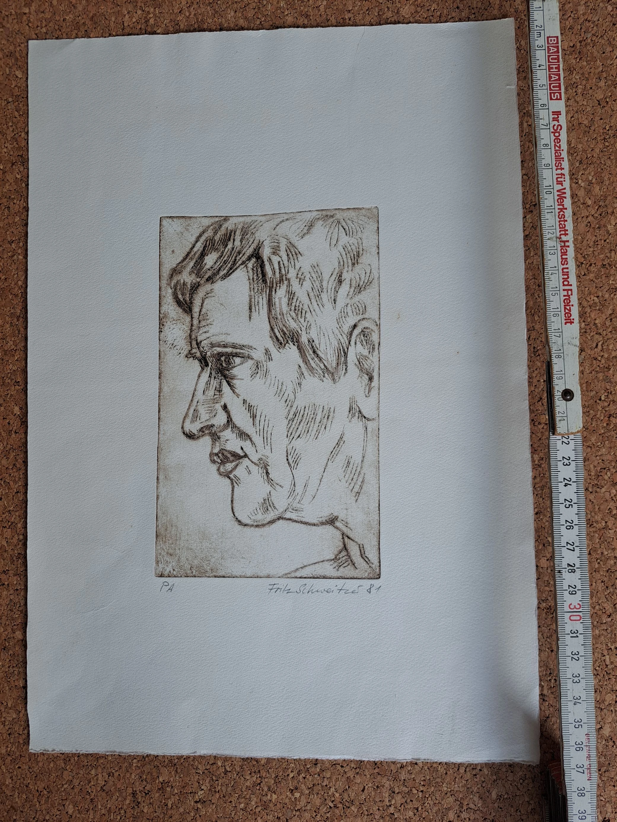 Selbstportrai Fritz Schweitzer 2