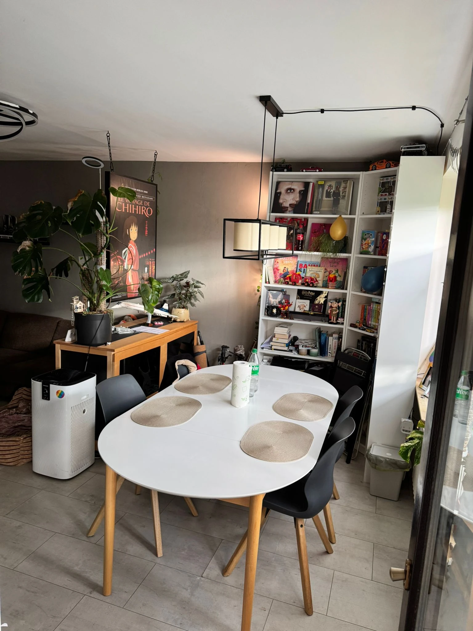 Essbereich im Wohnzimmer