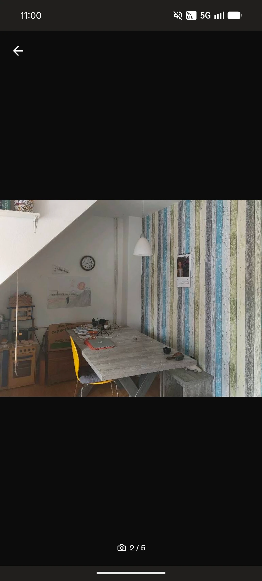 Küche/Essbereich mit Kinderküche 