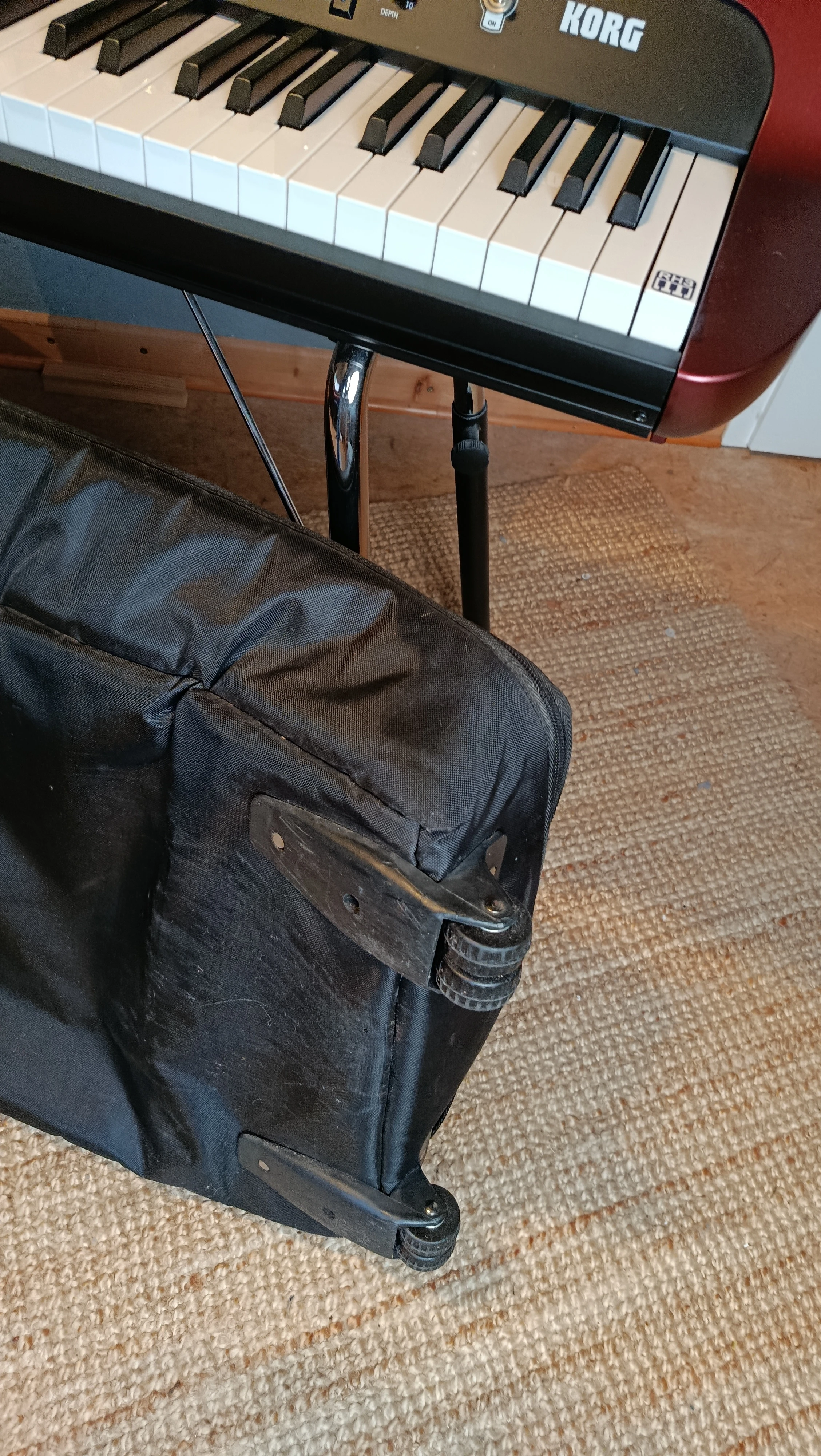 Rollen des Gigbags