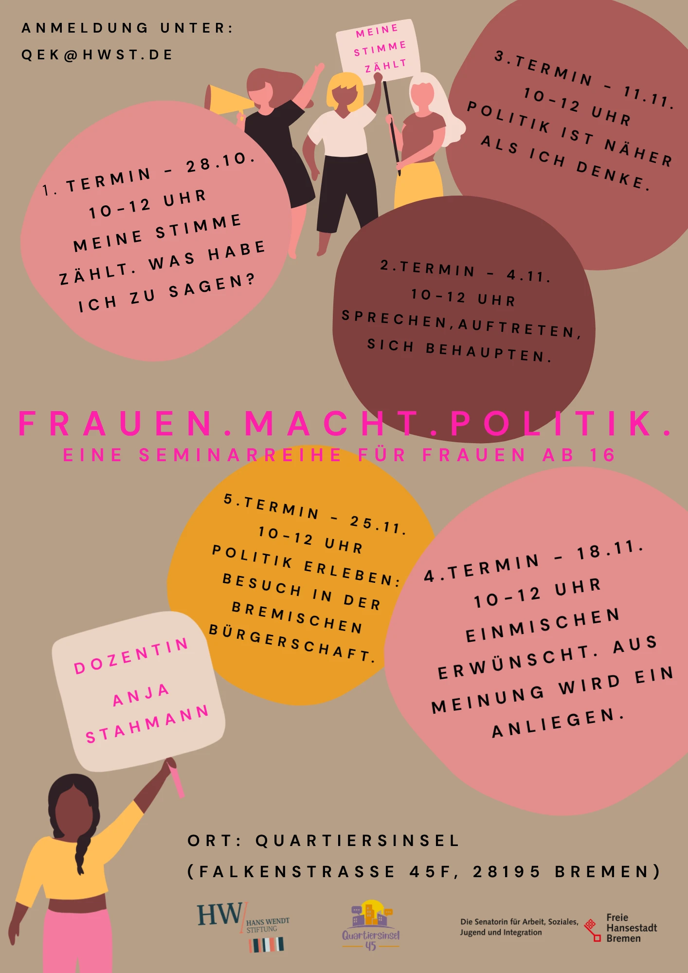 Flyer FRAUEN.MACHT.POLITIK.