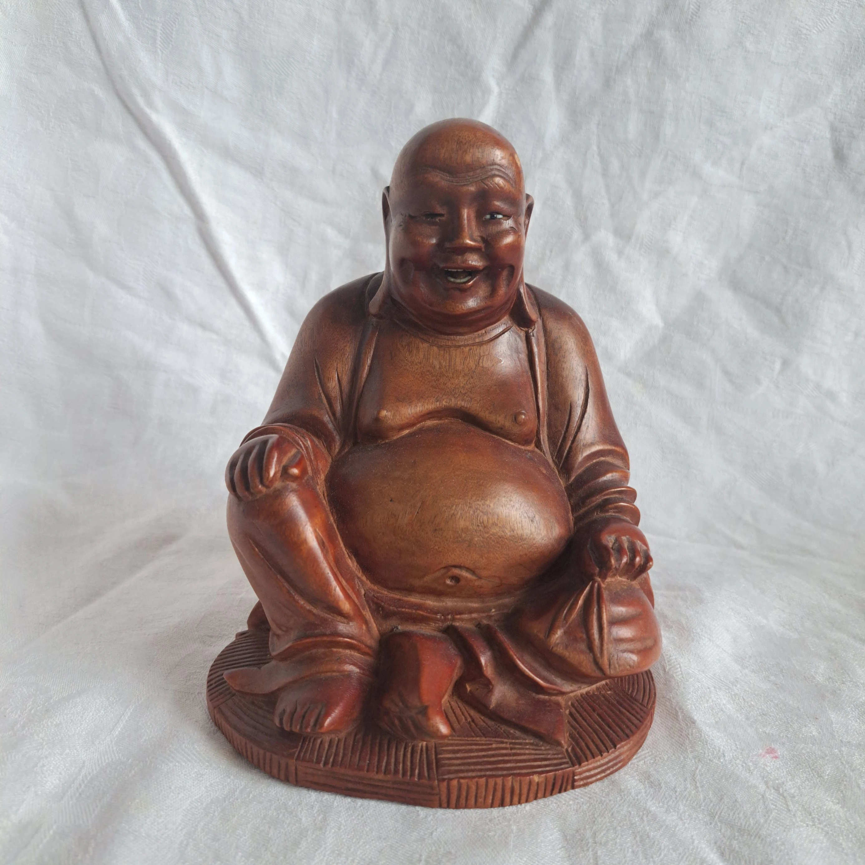 Happy Buddha (Budai) Holz