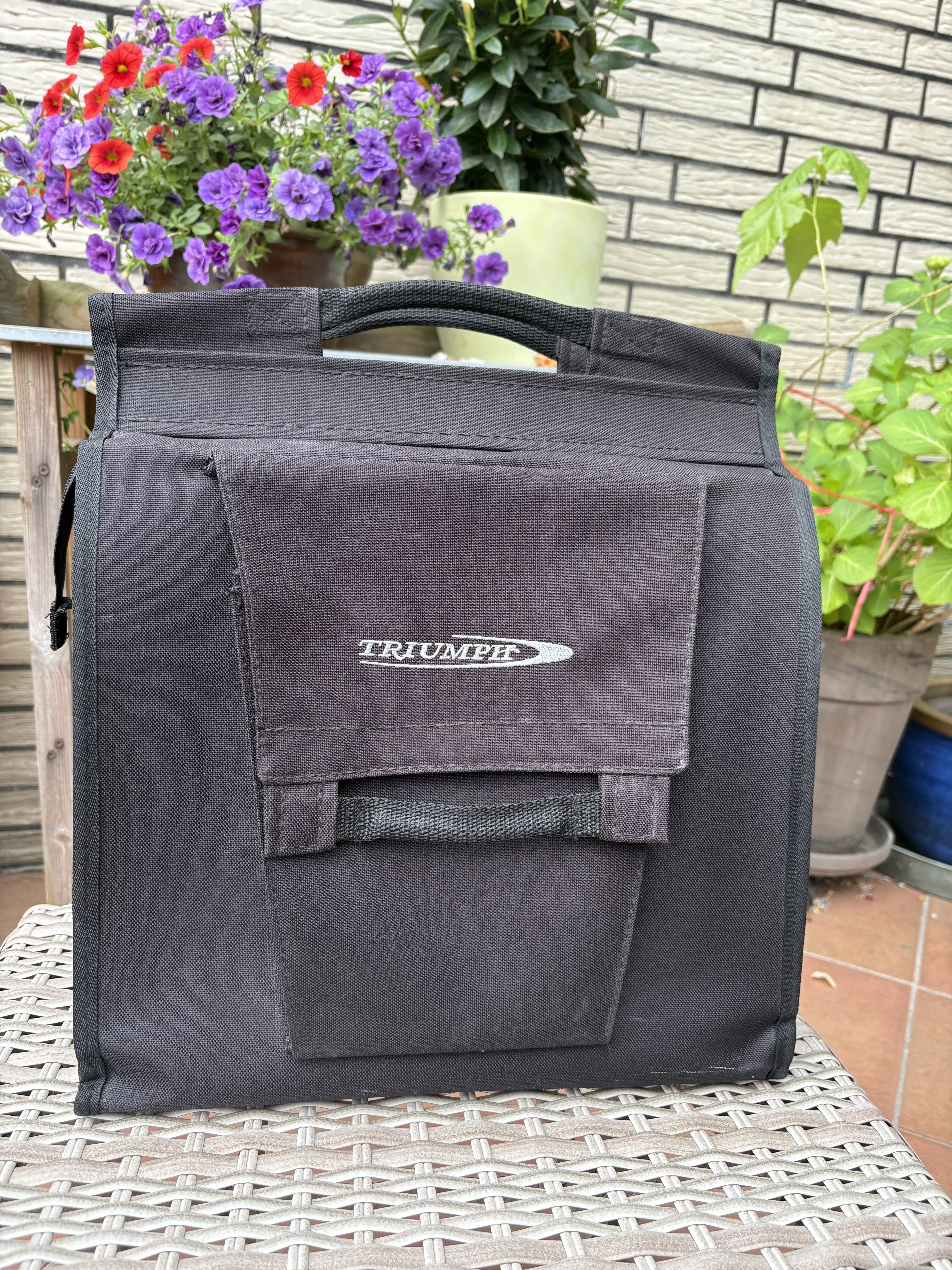 Hochwertige Triumph Fahrradtaschen -schwarz- 