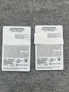2 Tickets