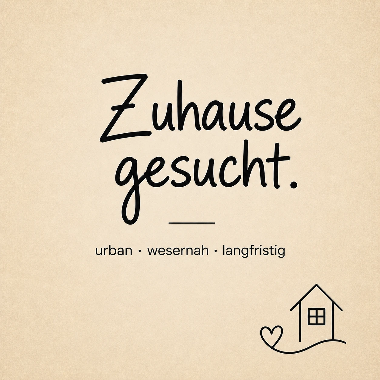 Zuhause gesucht.