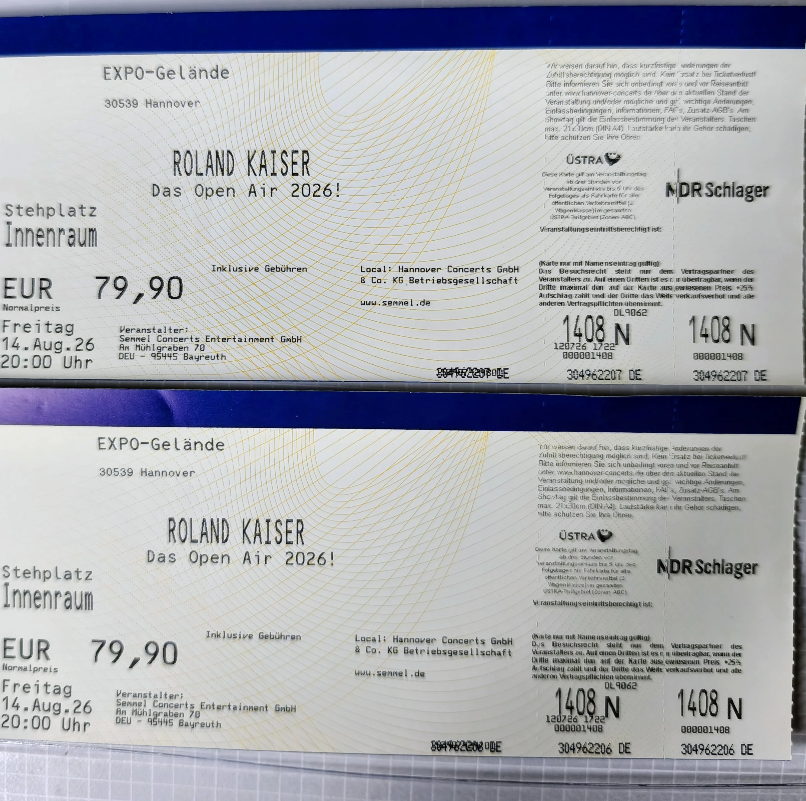 Tickets Roland Kaiser Expo Plaxa