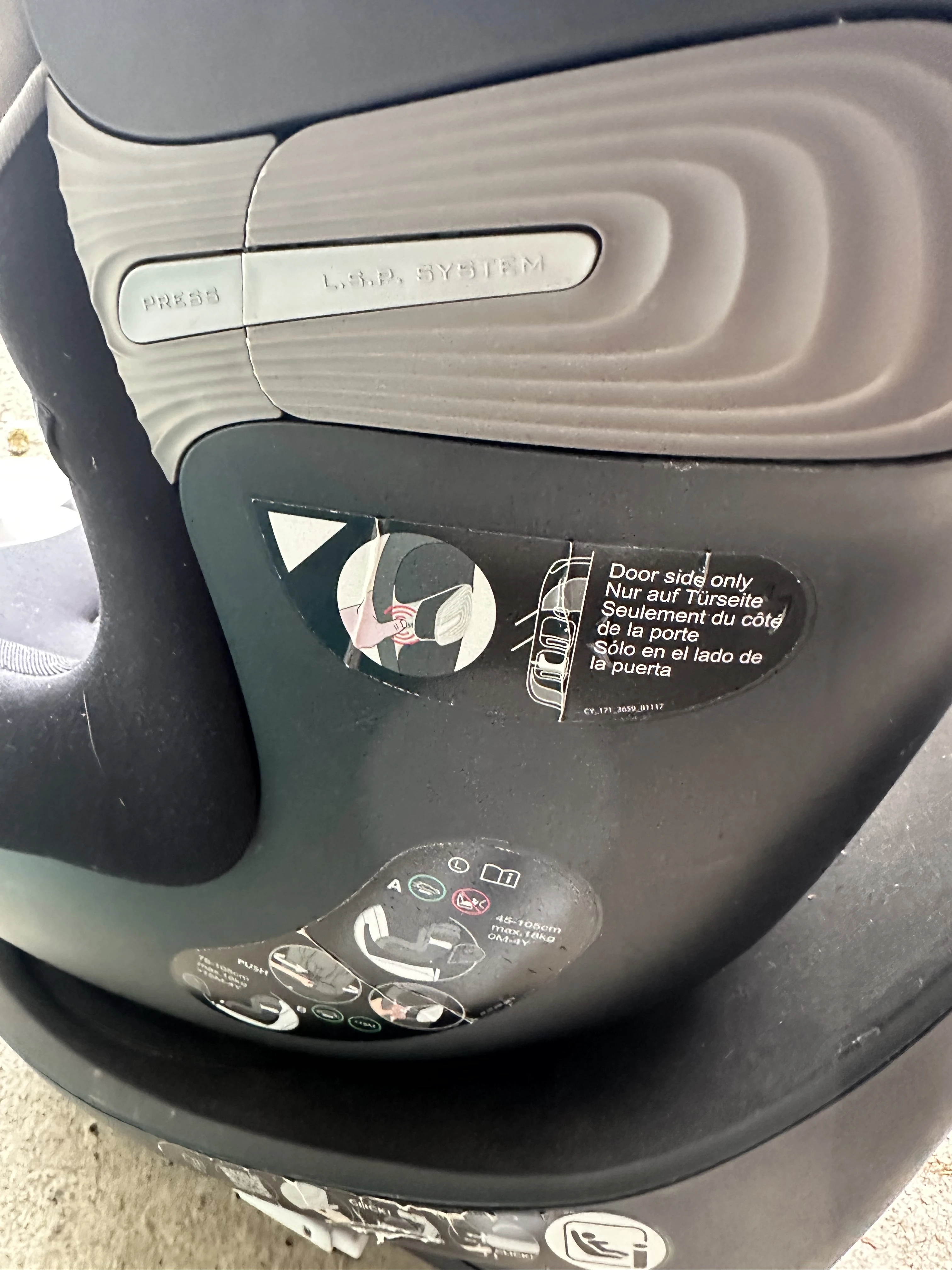 Cybex Kindersitz Babyschale Grau Schwarz