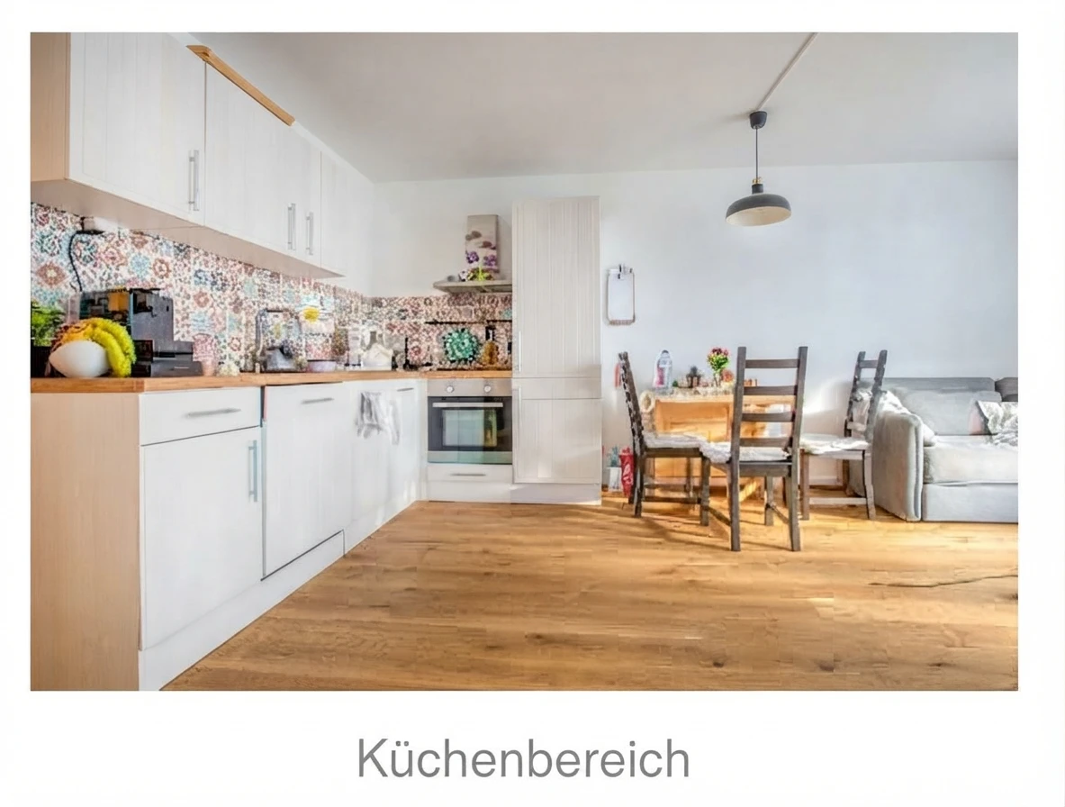 Voll eingerichtete Einbauküche