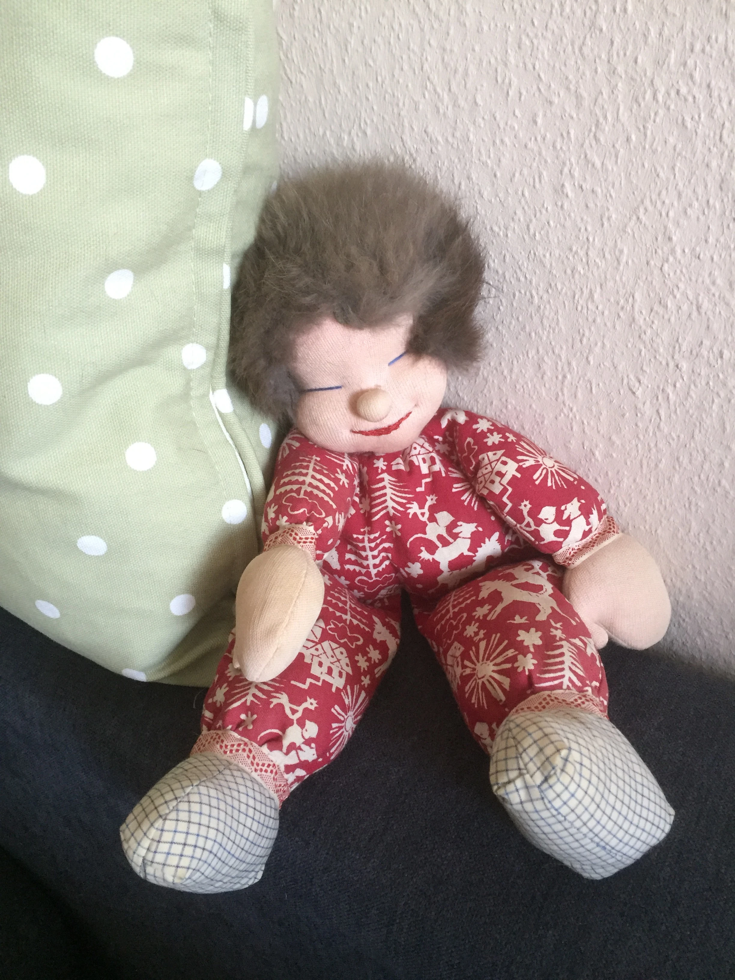   Handgemachte Stoffpuppe aus Worpswede 