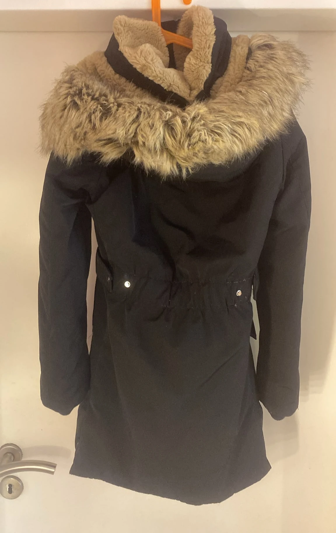 Zara Damen Winterparka schwarz Gr. XS Gefüttert