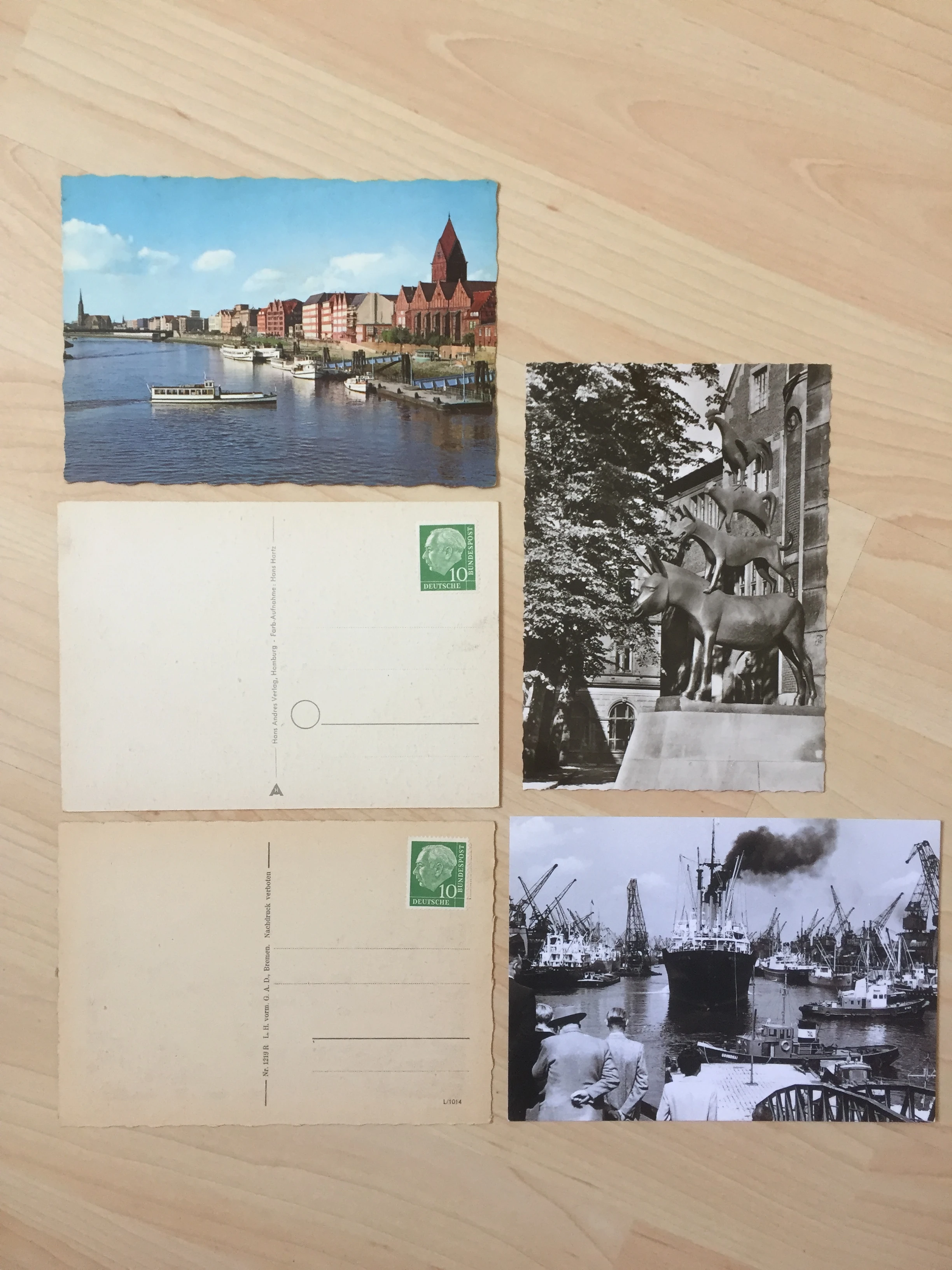   Alte Bremen Postkarten um 1950 