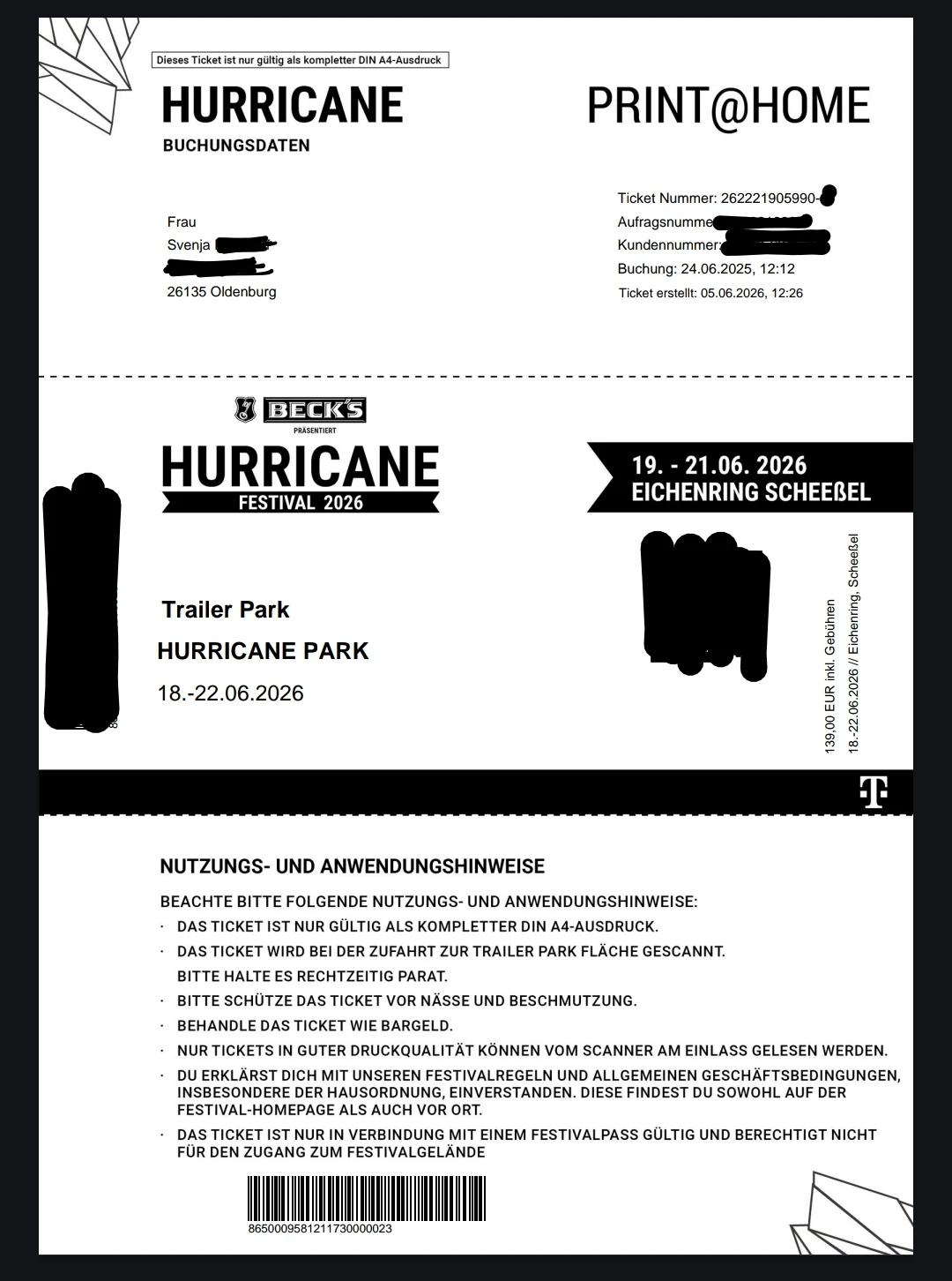 Ticket Trailer Park