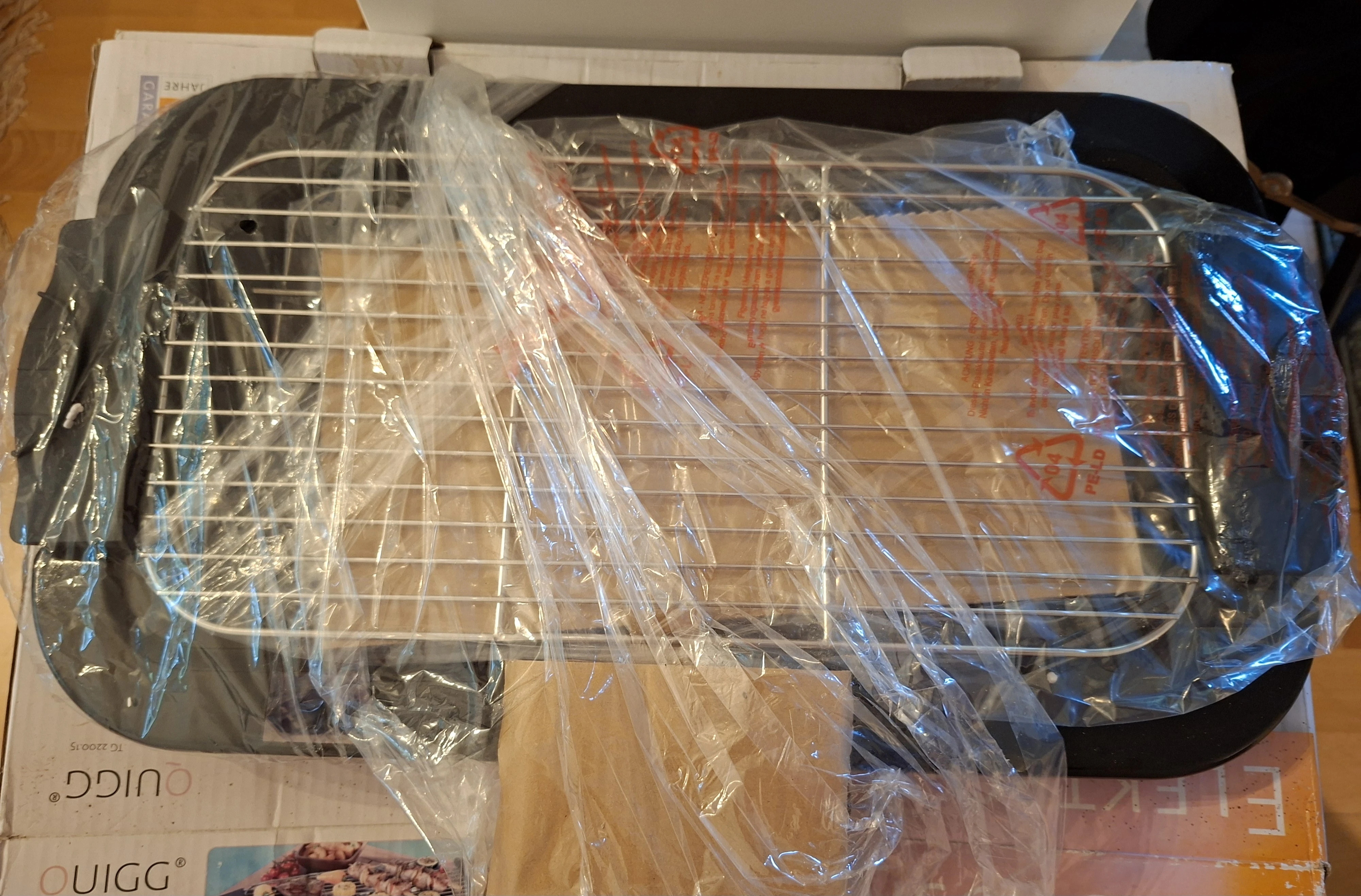Grill verpackt 