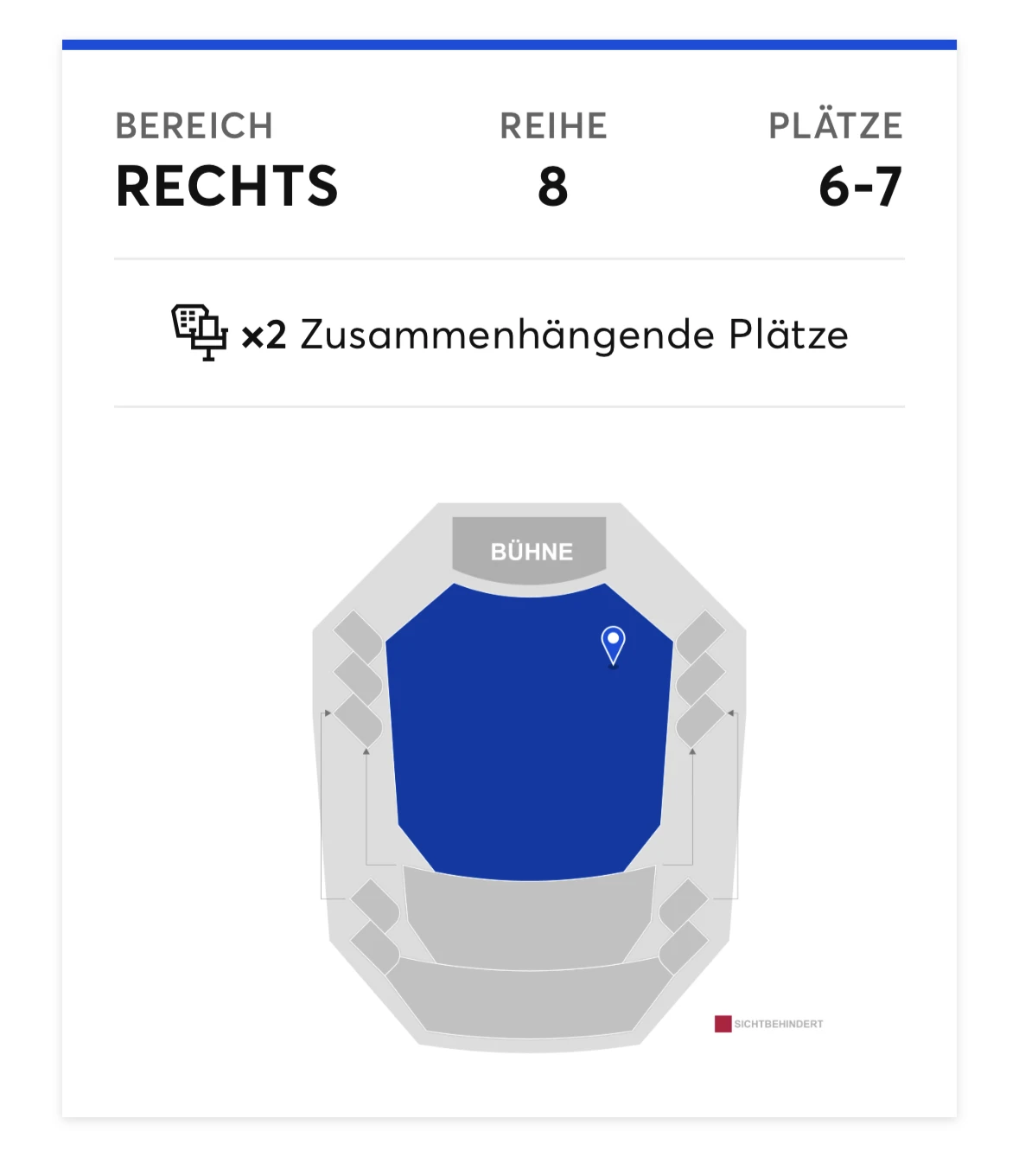 Plätze im Saal