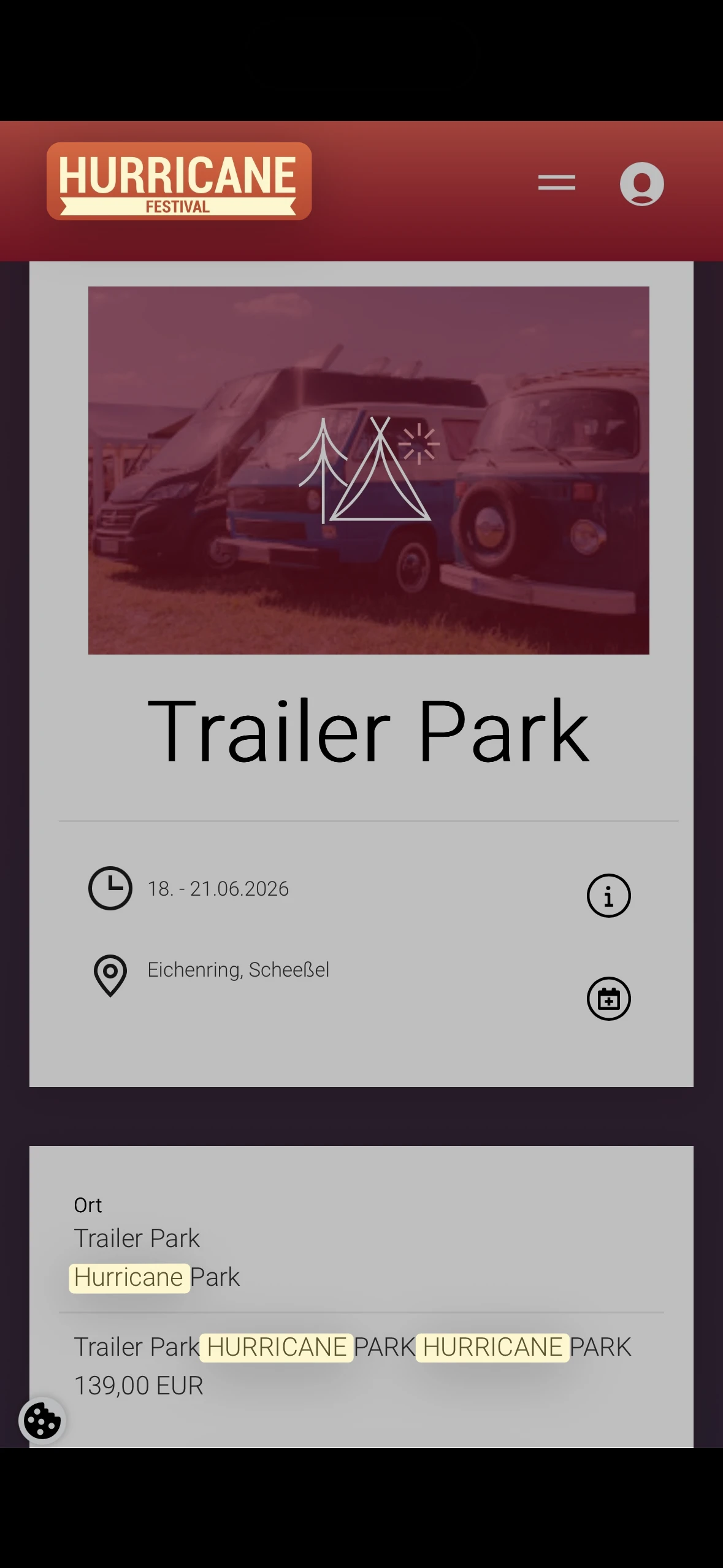 Screenshot digitales Ticket