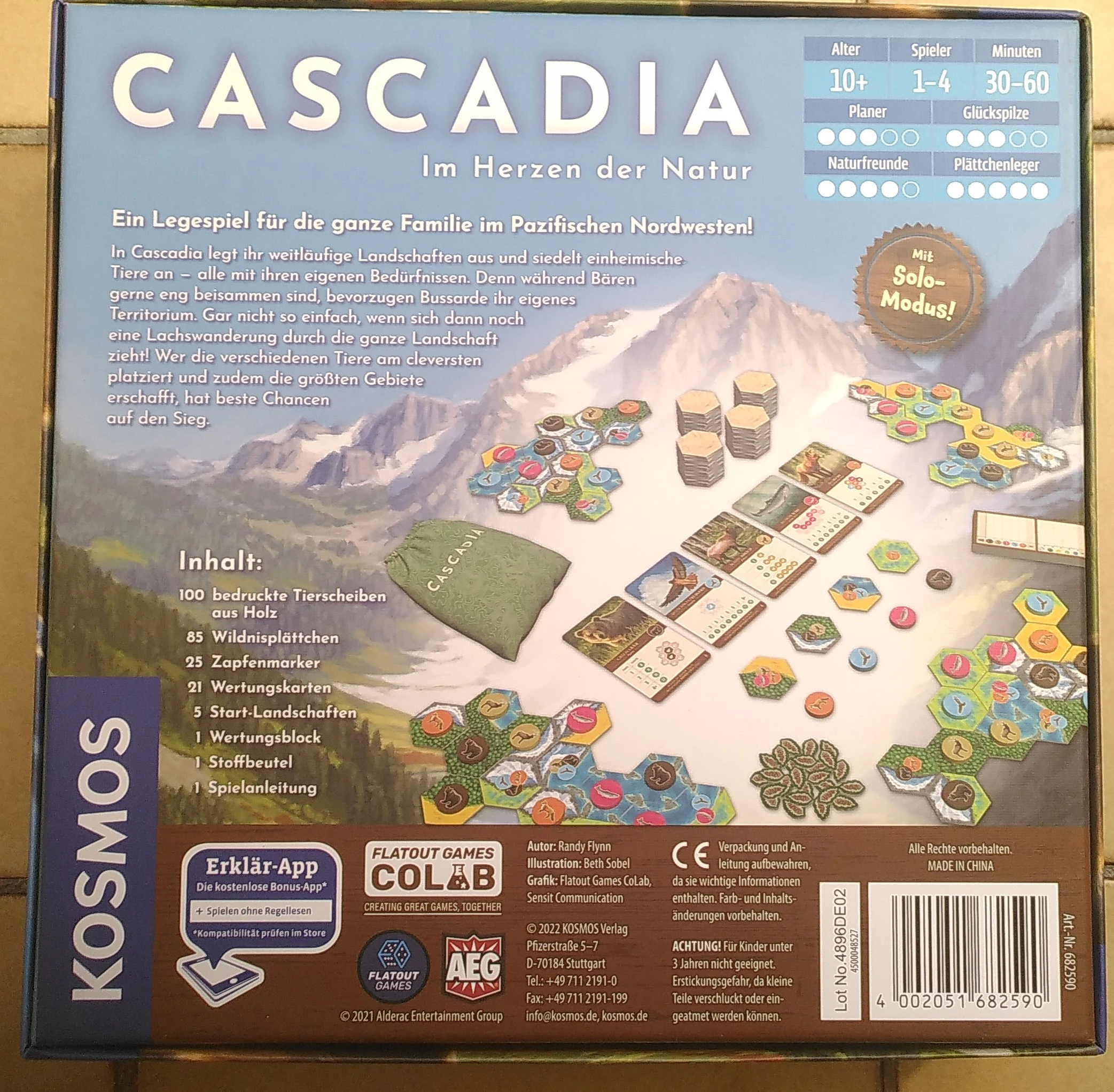 Rückseite der Spieleschachtel
