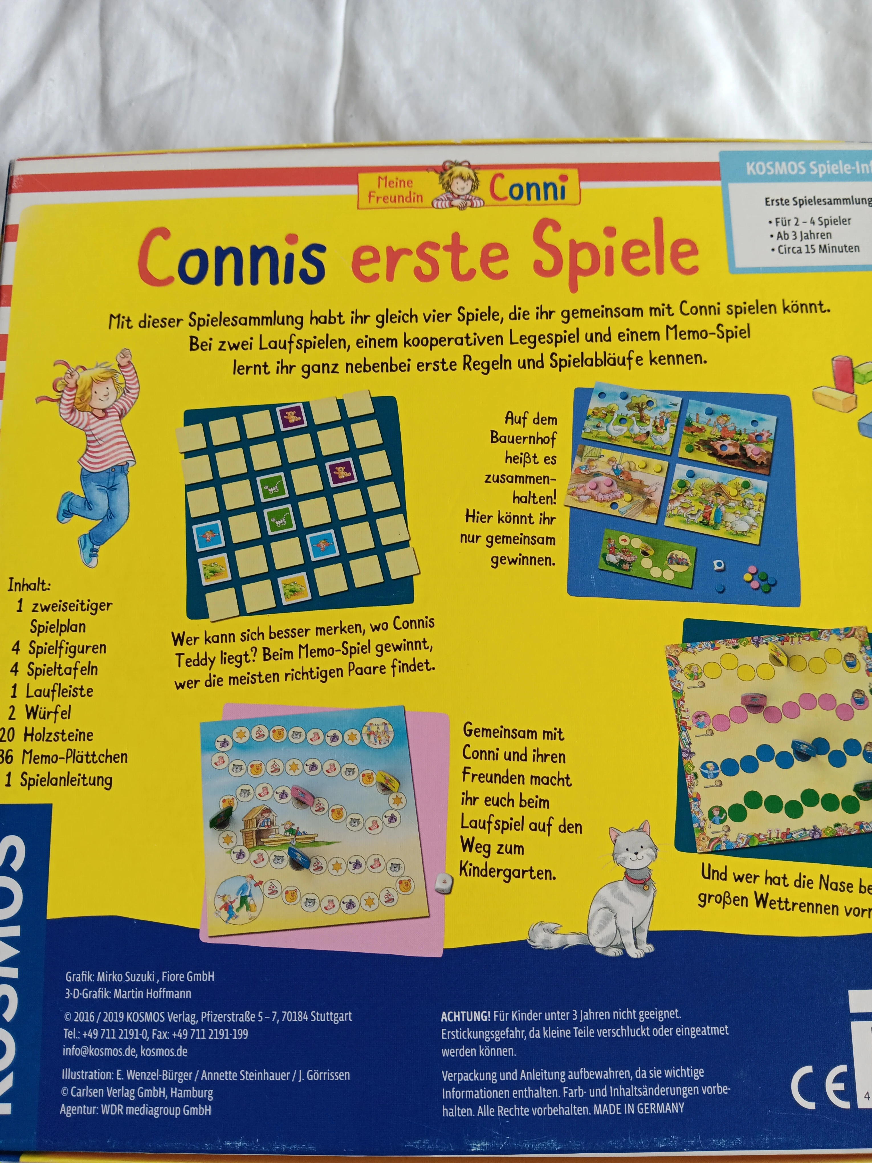 Brettspiel "Connis erste Spiele"