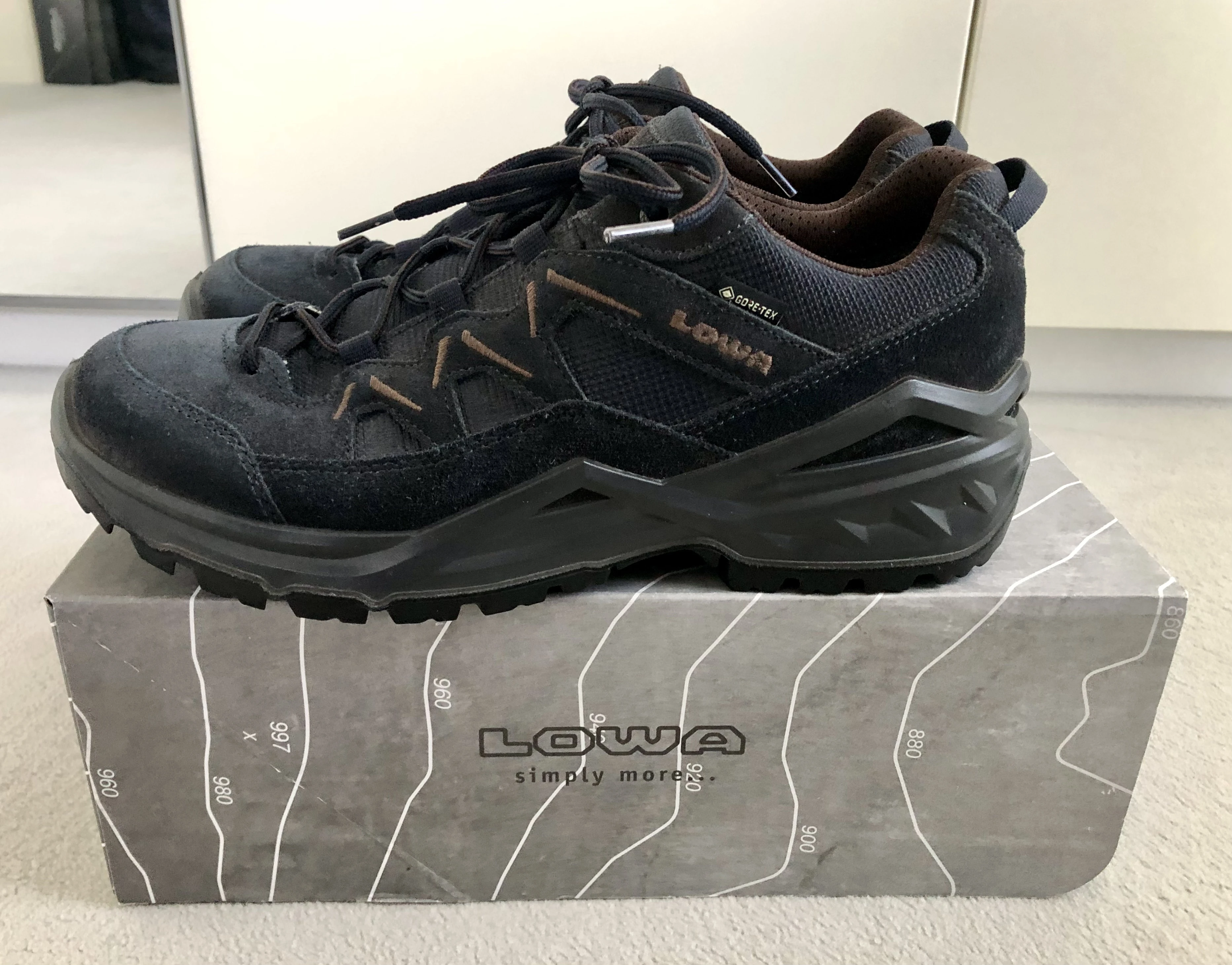 Lowa Wanderschuhe seitlich