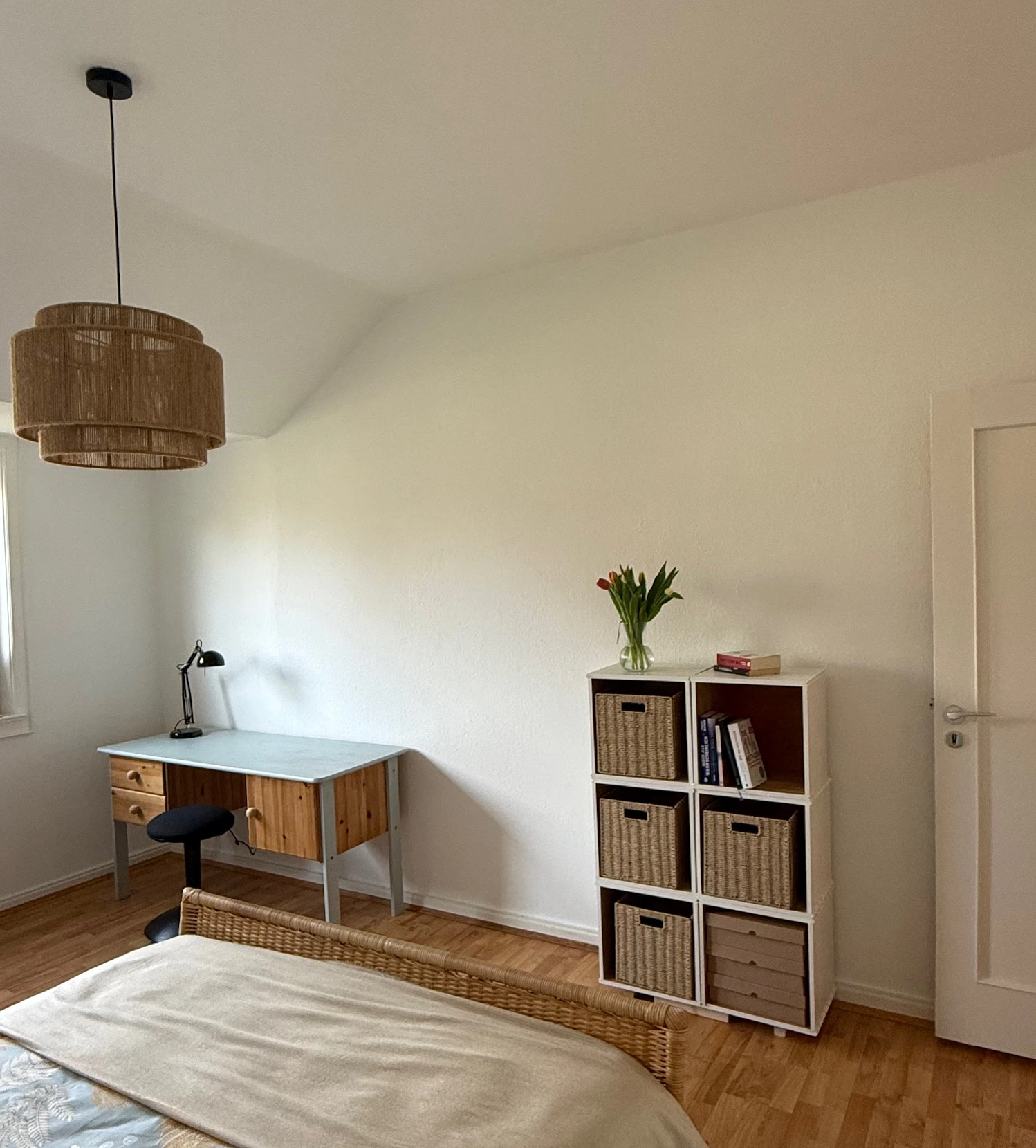 Schreibtisch und  Bücherregal/ Desk and shelves