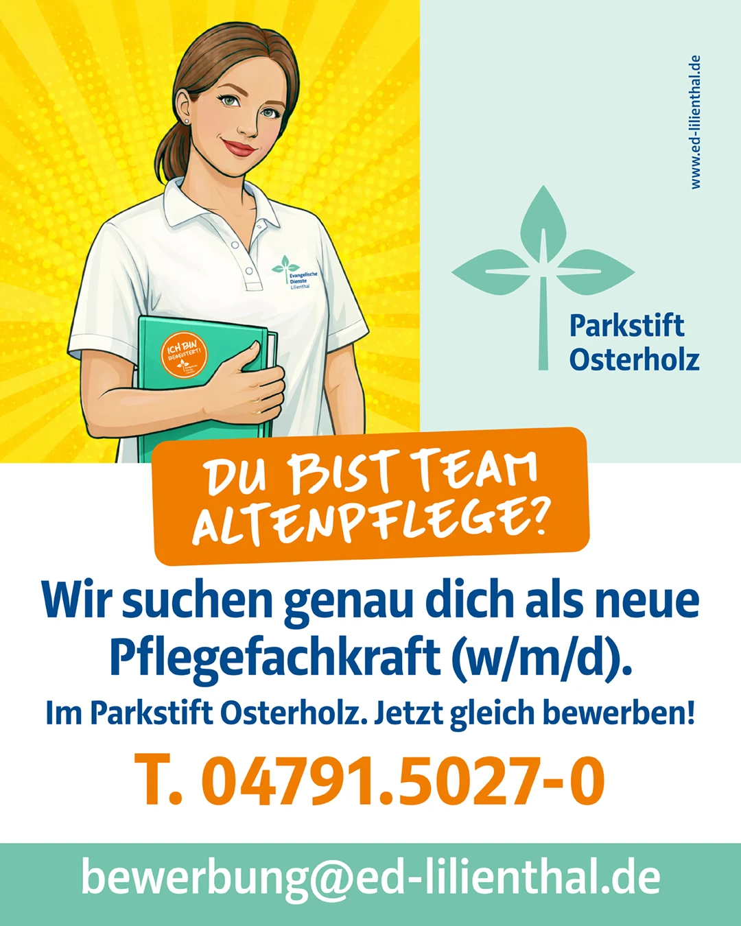 Anzeige Pflegefachkraft (w/m/d) Parkstift Osterholz